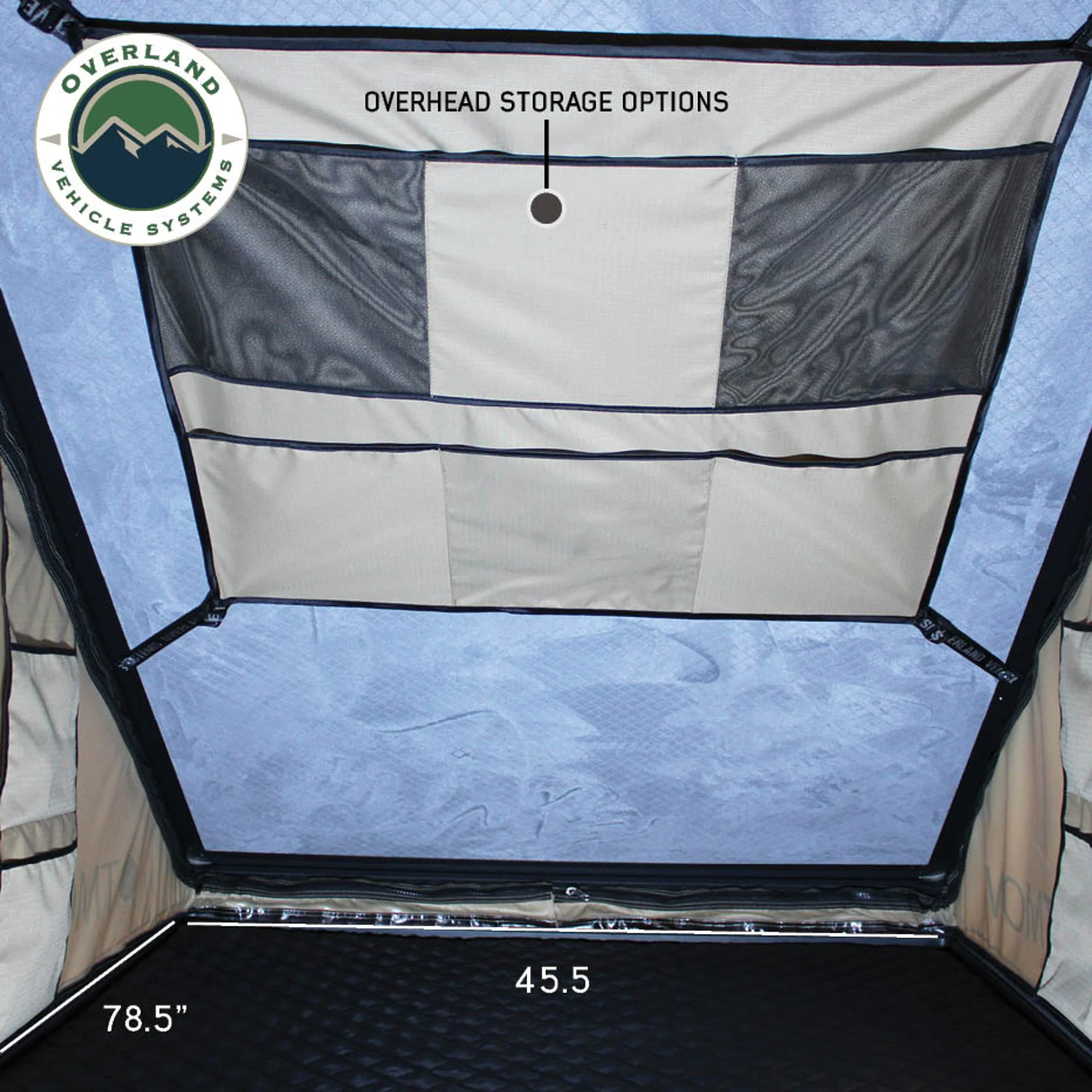 Overland Vehicle Systems LD TMON Clamshell Aluminum Hard Shell Roof Top Tent - Image 9