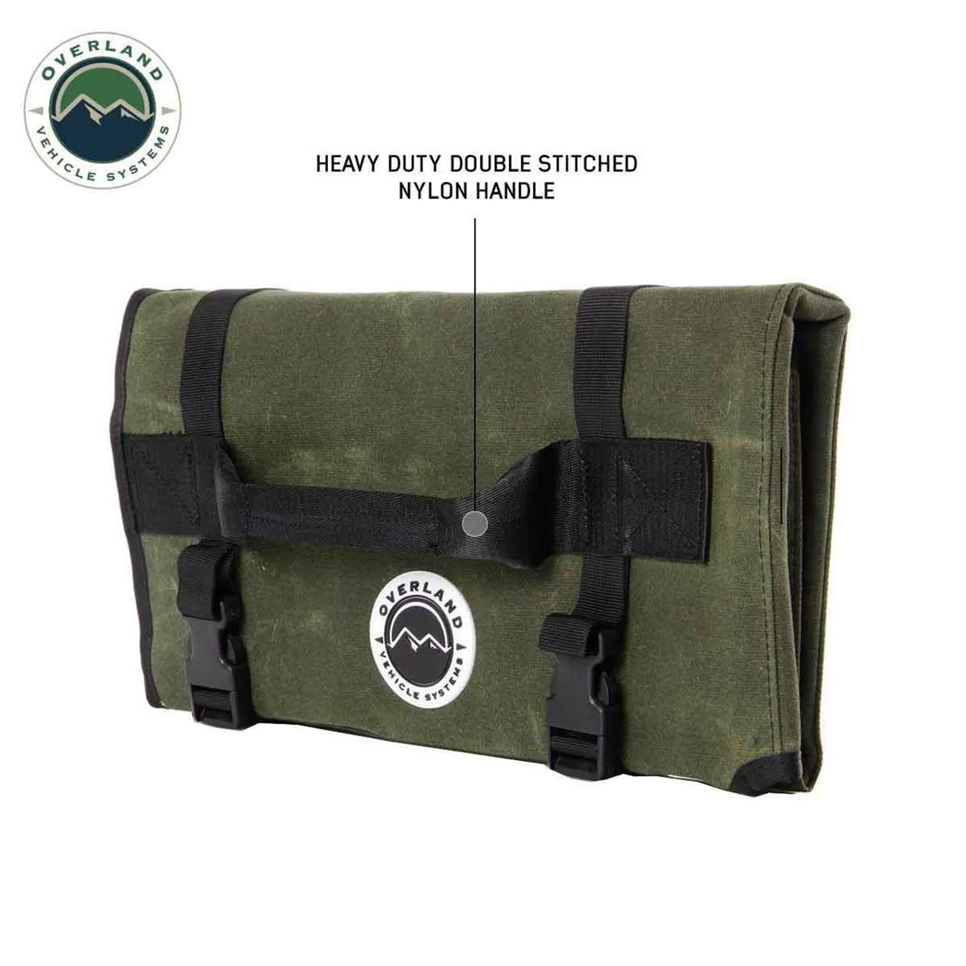 Overland Vehicle Systems Rolled General Tool Storage Bag #16 Waxed Canvas - Image 4