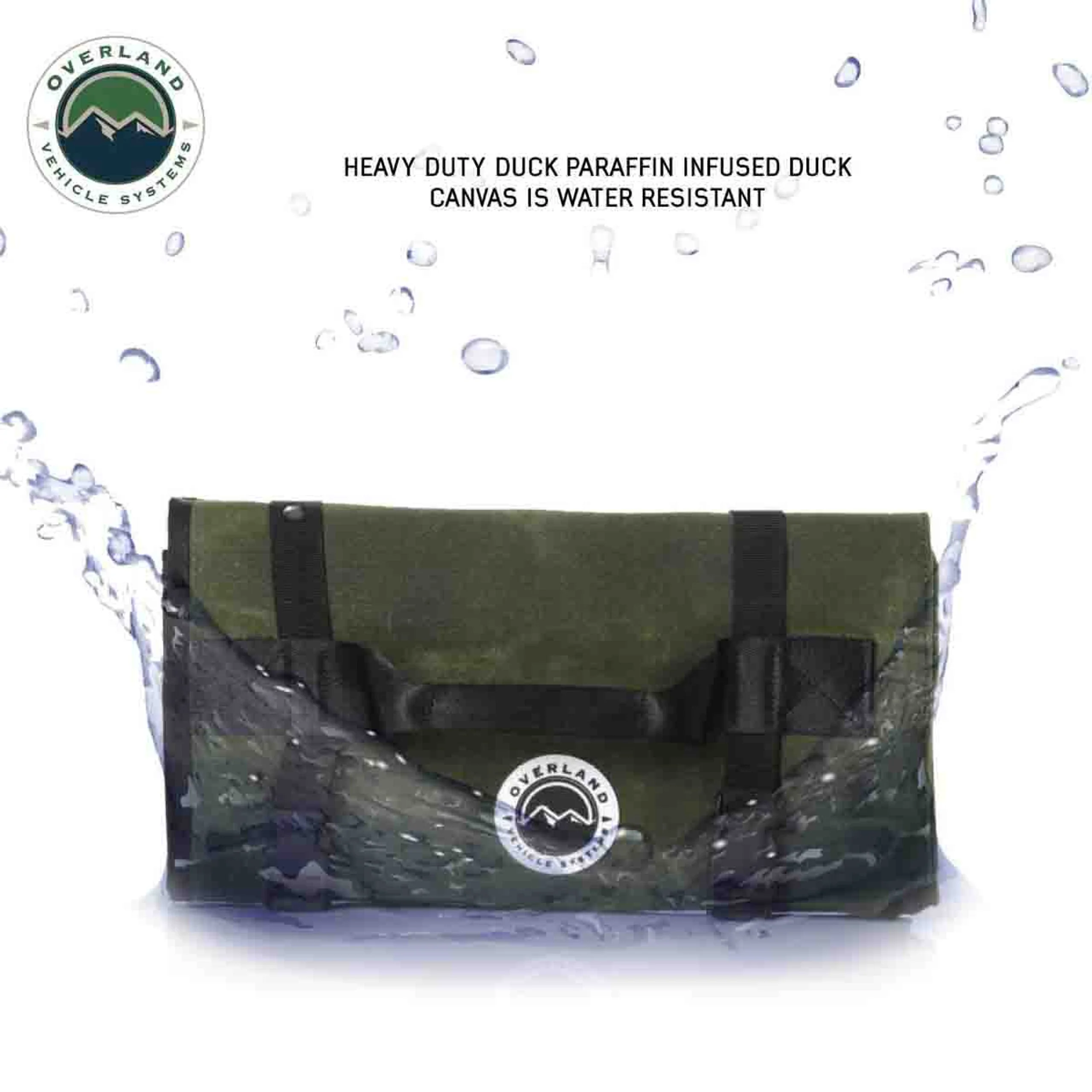 Overland Vehicle Systems Rolled General Tool Storage Bag #16 Waxed Canvas - Image 9