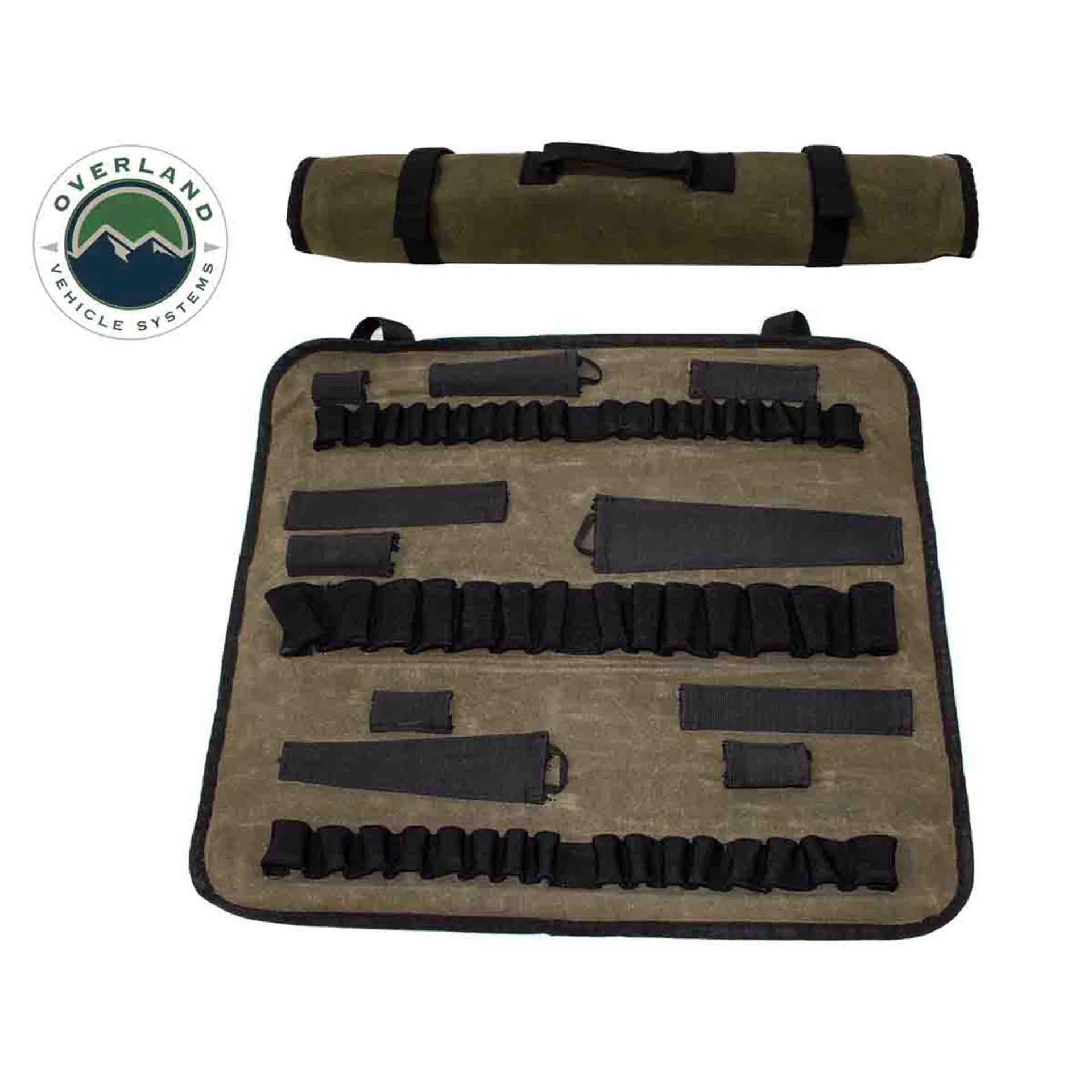 Overland Vehicle Systems Rolled Socket Organizer Storage Bag #16 Waxed Canvas - Image 2
