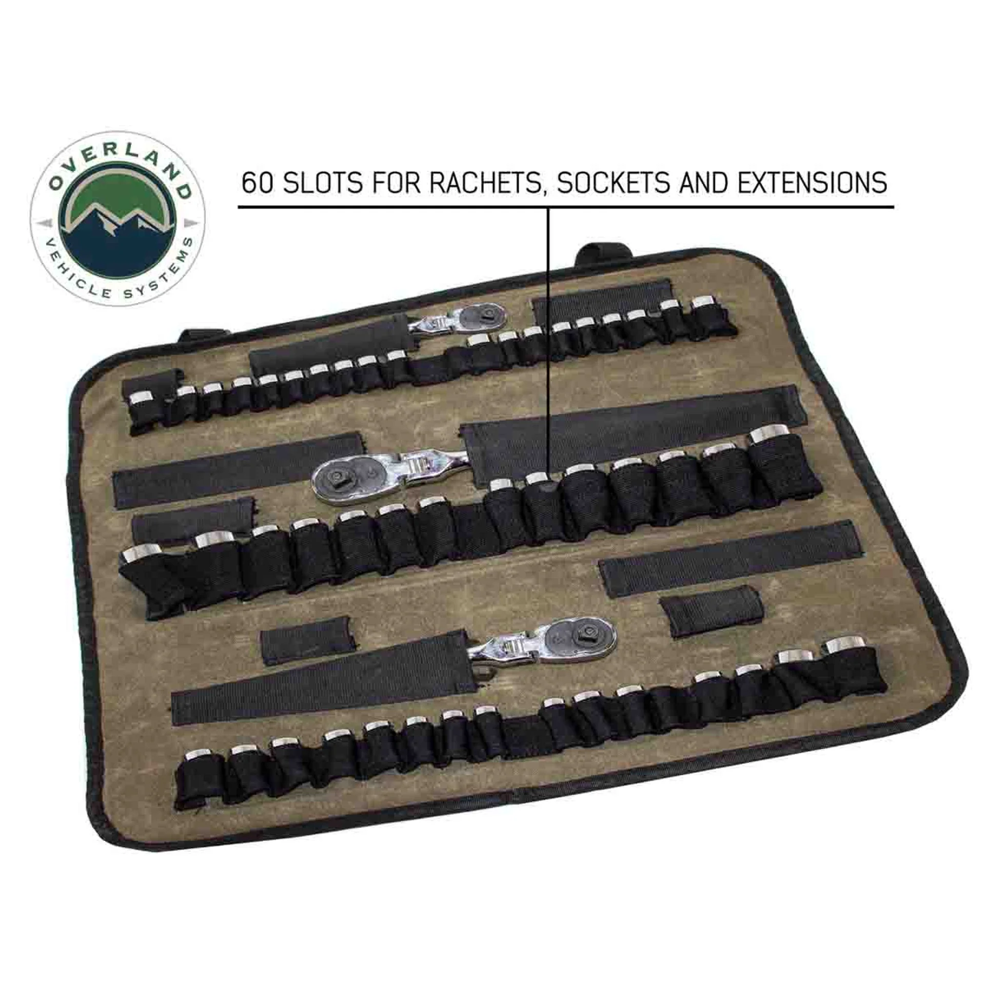 Overland Vehicle Systems Rolled Socket Organizer Storage Bag #16 Waxed Canvas - Image 4