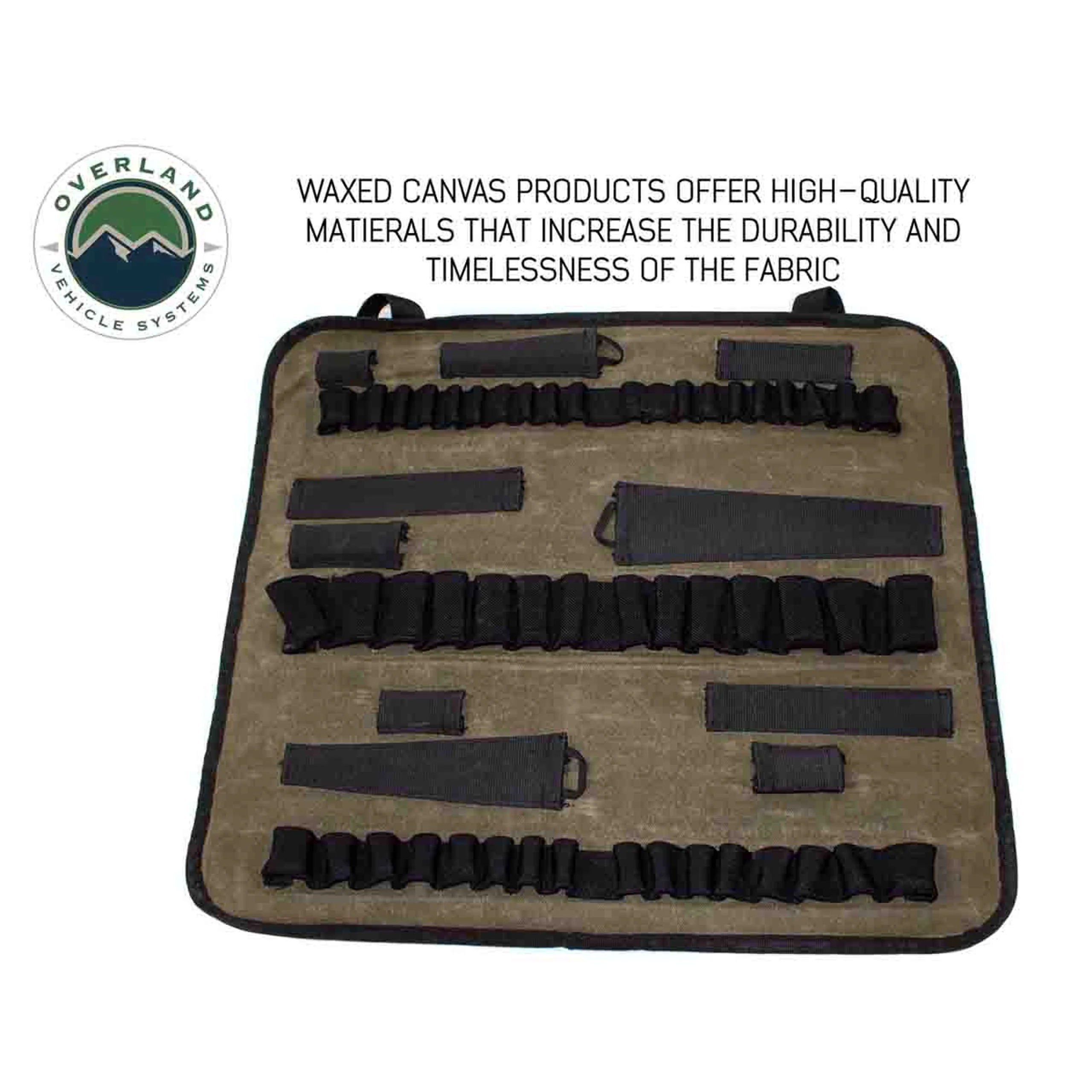 Overland Vehicle Systems Rolled Socket Organizer Storage Bag #16 Waxed Canvas - Image 6