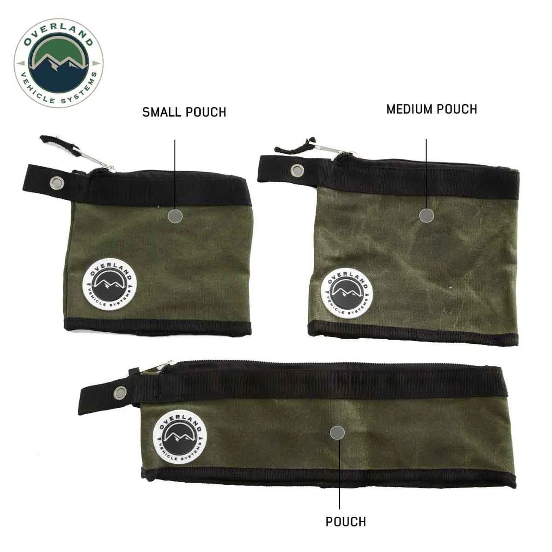 Overland Vehicle Systems Small/Medium Size 3 Bag Set of Storage Bags #12 Waxed Canvas - Image 3