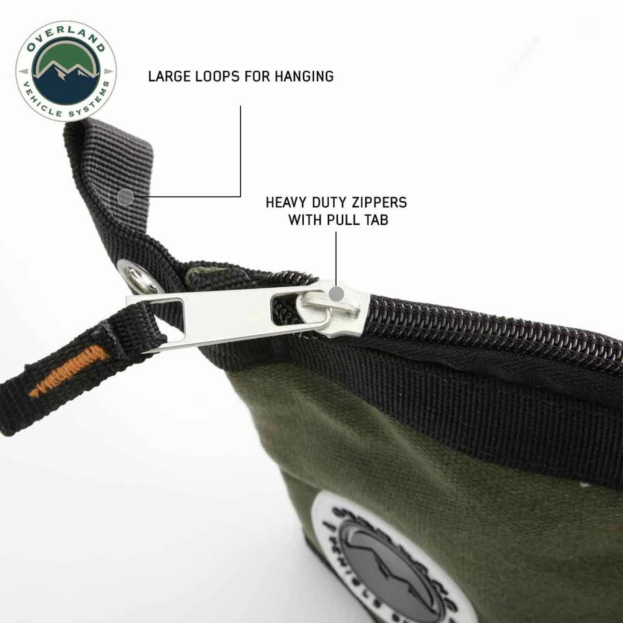 Overland Vehicle Systems Small/Medium Size 3 Bag Set of Storage Bags #12 Waxed Canvas - Image 8