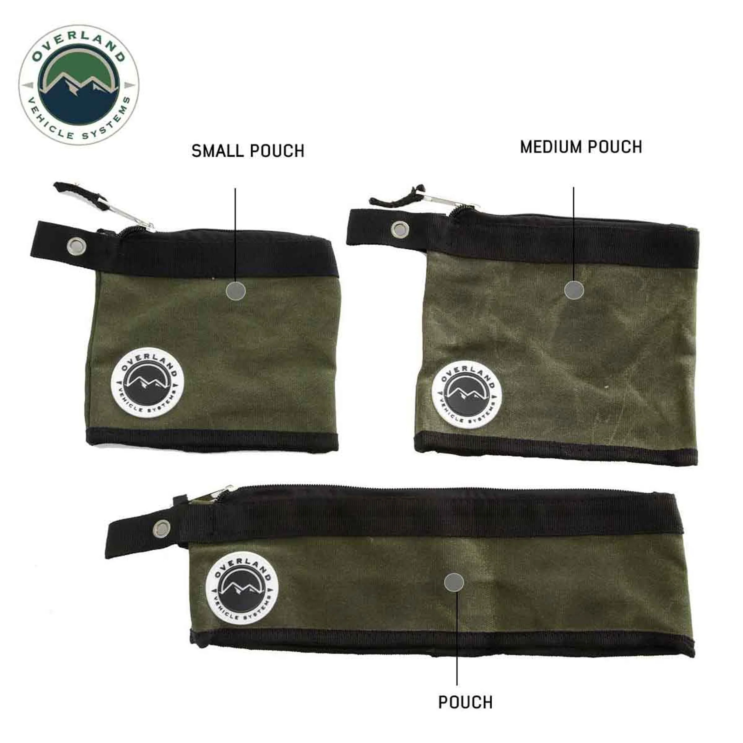 Overland Vehicle Systems Small/Medium Size 3 Bag Set of Storage Bags #12 Waxed Canvas - Image 9