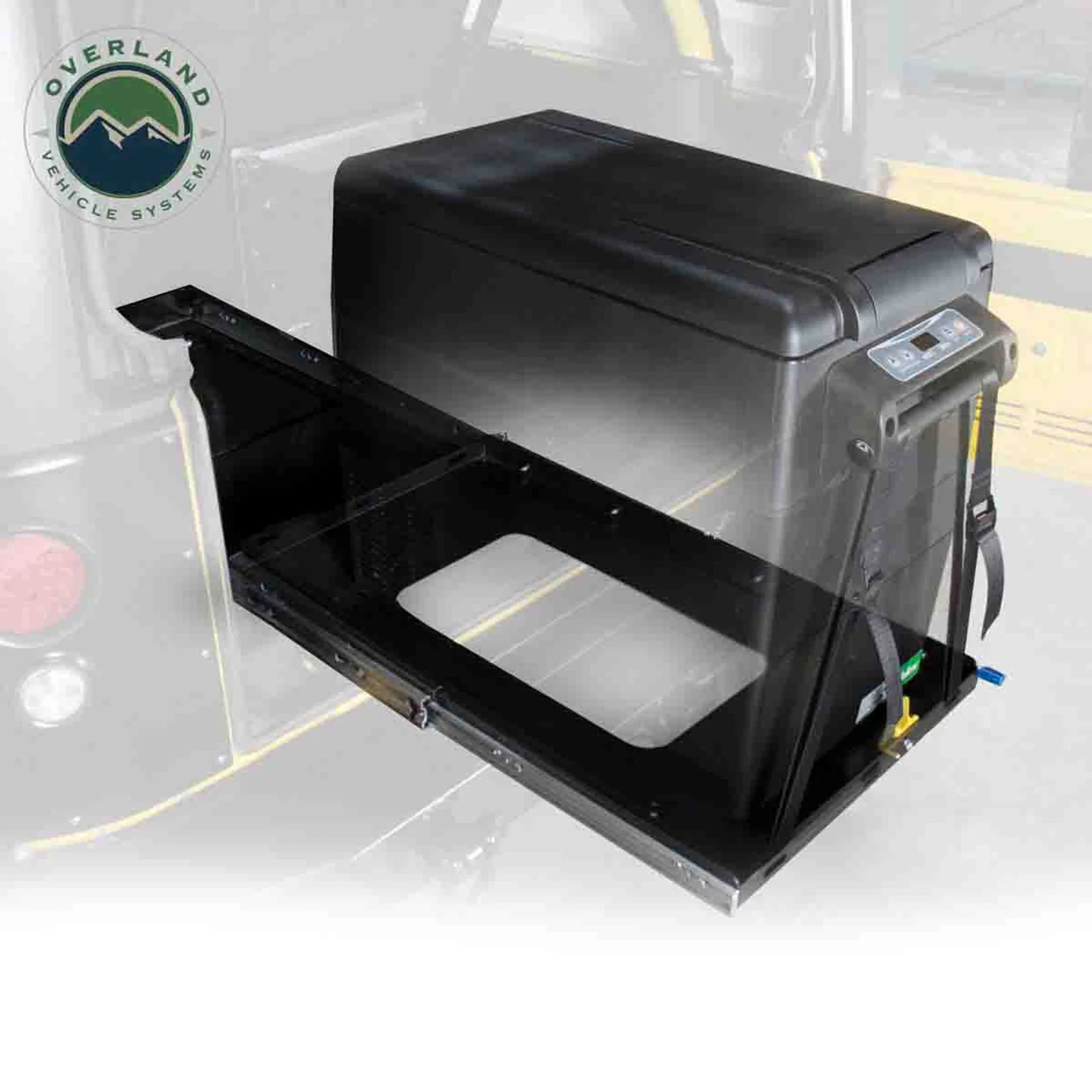 Overland Vehicle Systems Small Refrigerator Tray W/Slide and Tilt - Image 2