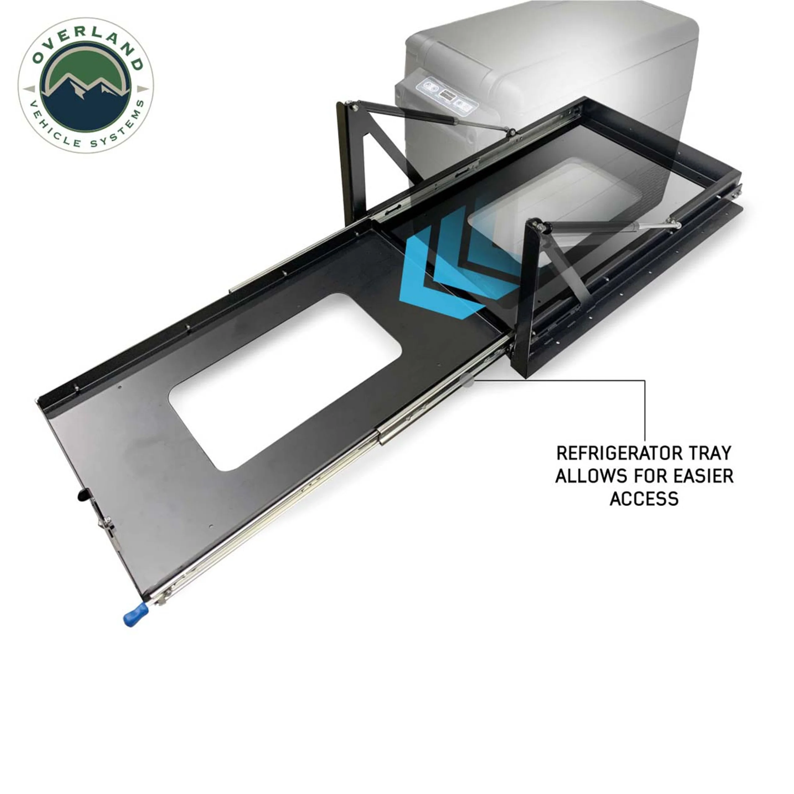 Overland Vehicle Systems Small Refrigerator Tray W/Slide and Tilt - Image 6