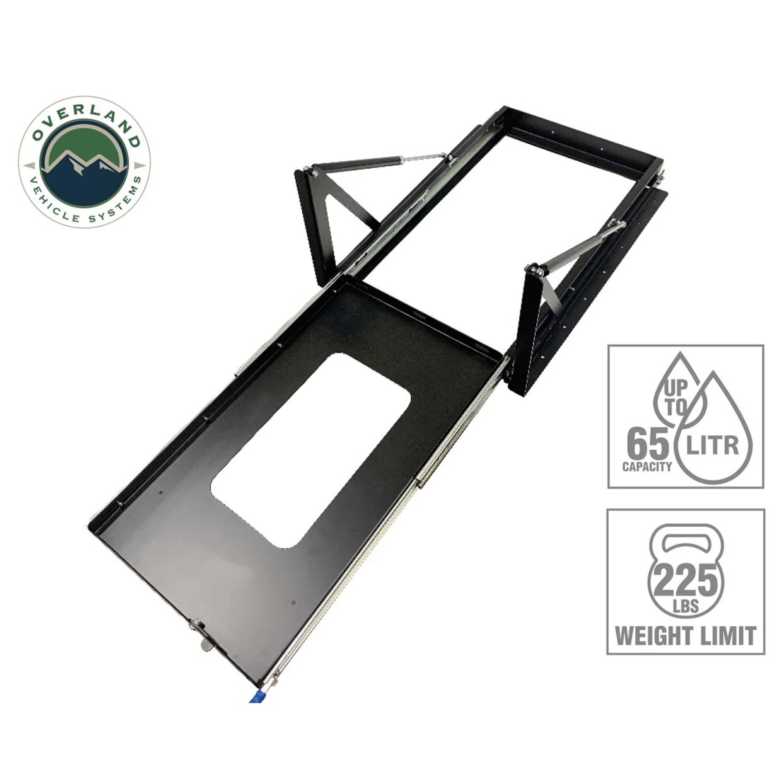 Overland Vehicle Systems Small Refrigerator Tray W/Slide and Tilt - Image 9