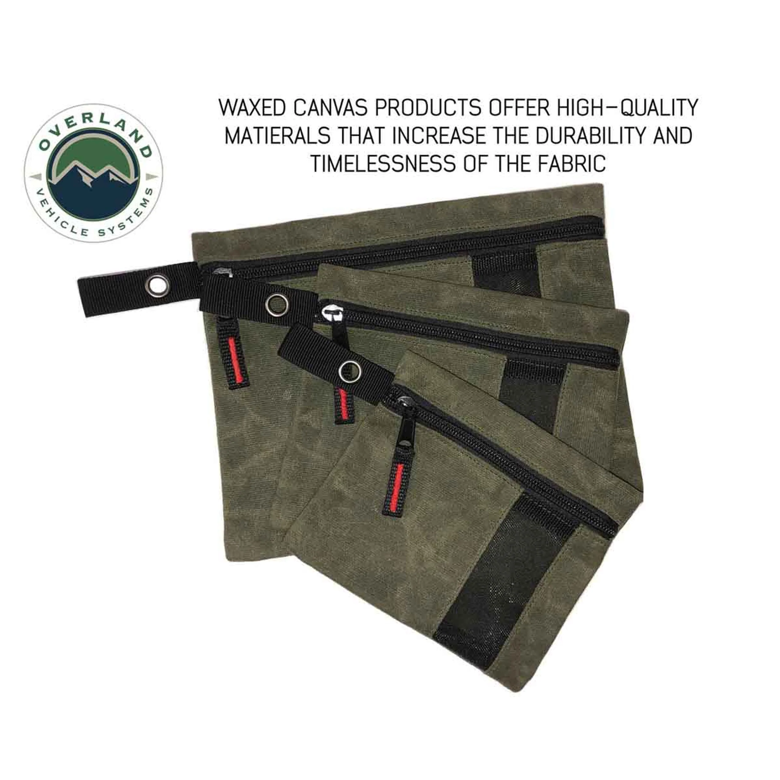 Overland Vehicle Systems Small Size 3 Bag Set of Storage Bags #12 Waxed Canvas - Image 5