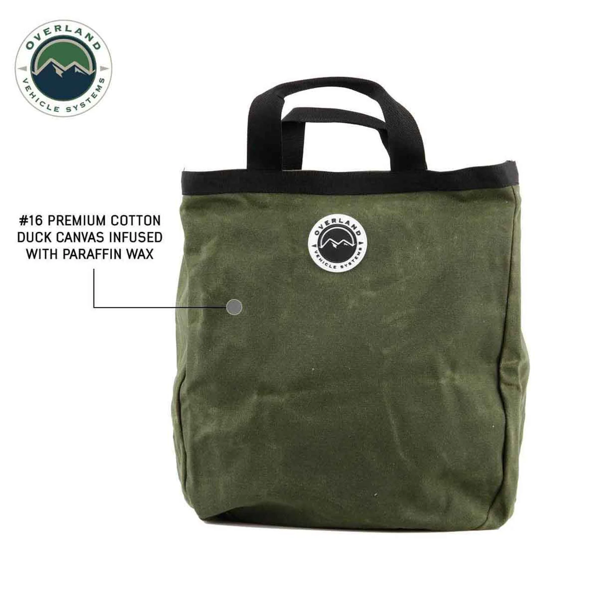Overland Vehicle Systems Tote Bag #16 Waxed Canvas Storage - Image 2