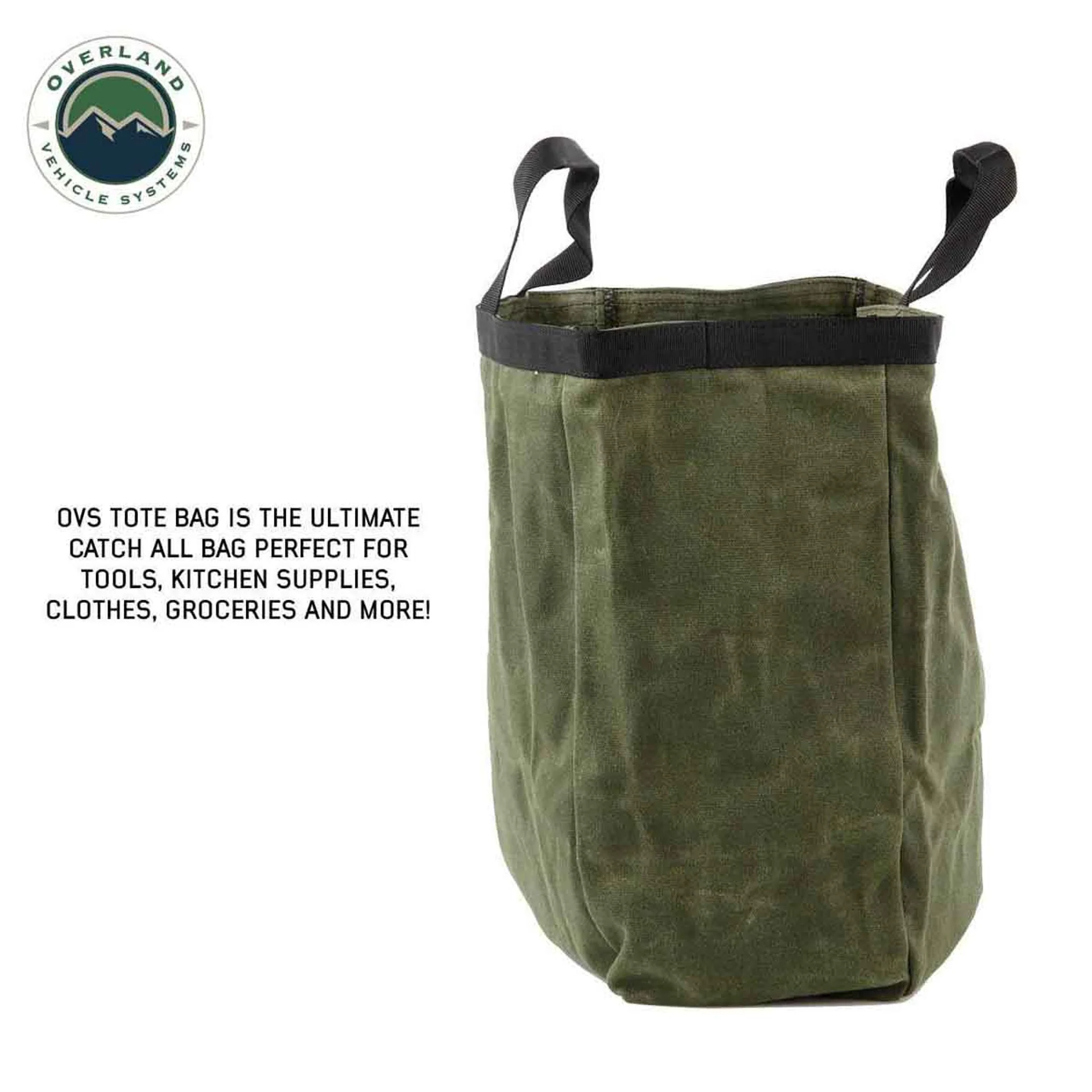 Overland Vehicle Systems Tote Bag #16 Waxed Canvas Storage - Image 3