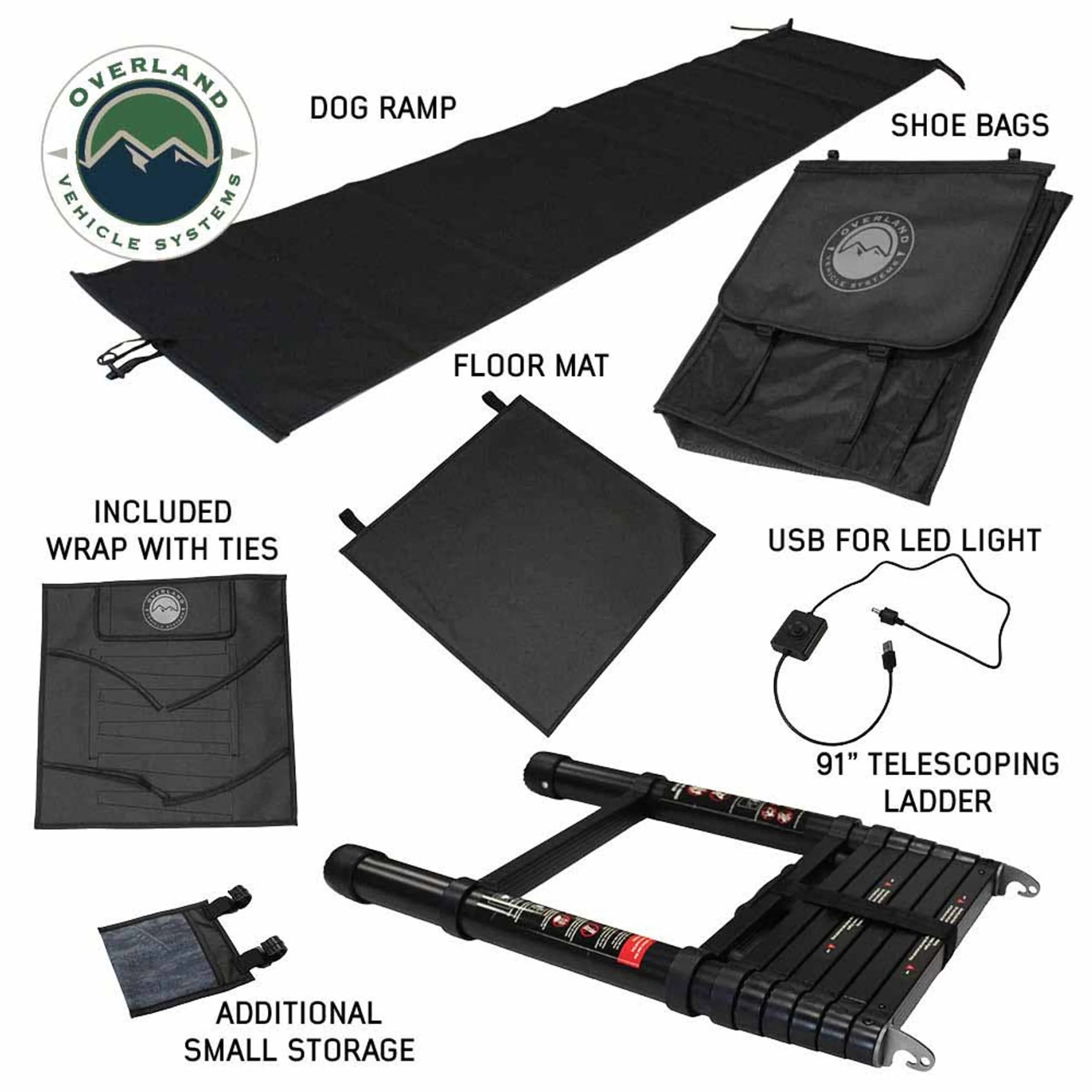 Overland Vehicle Systems XD Everest Cantilever Aluminum Hard Shell Roof Top Tent - Image 14