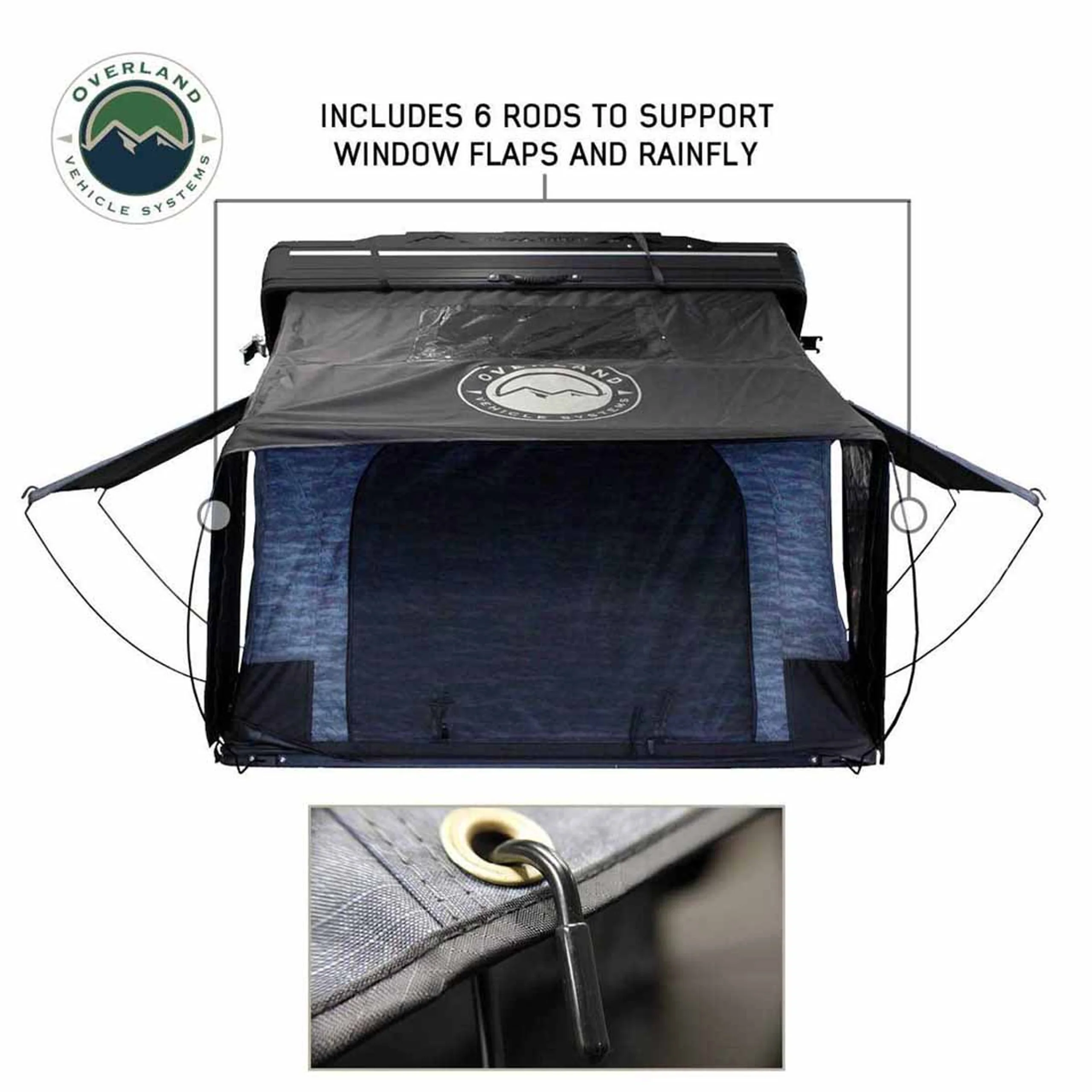 Overland Vehicle Systems XD Everest Cantilever Aluminum Hard Shell Roof Top Tent - Image 7
