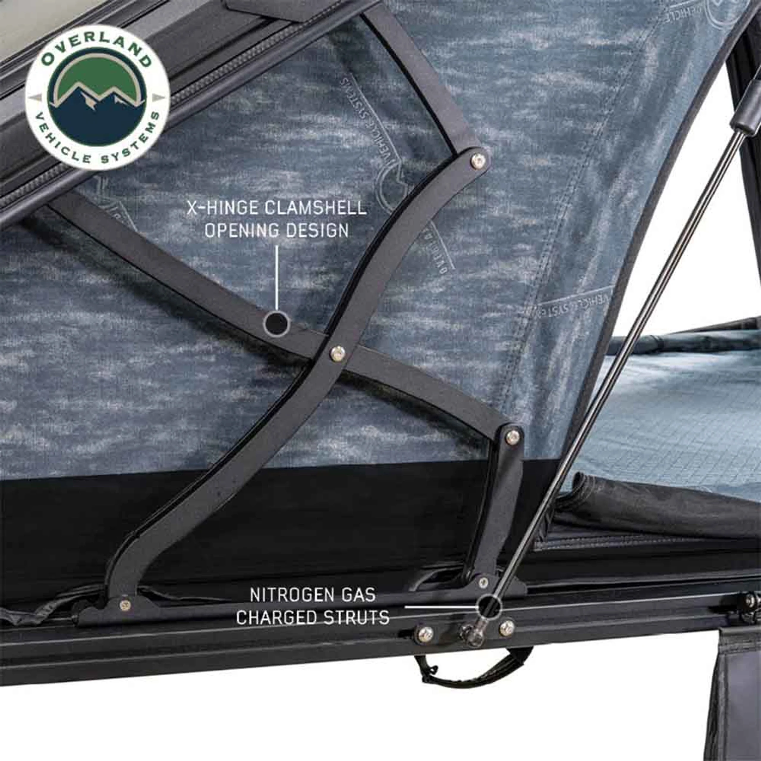 Overland Vehicle Systems XD Lhotse Clam Shell Aluminum Hard Shell Roof Top Tent - Image 11