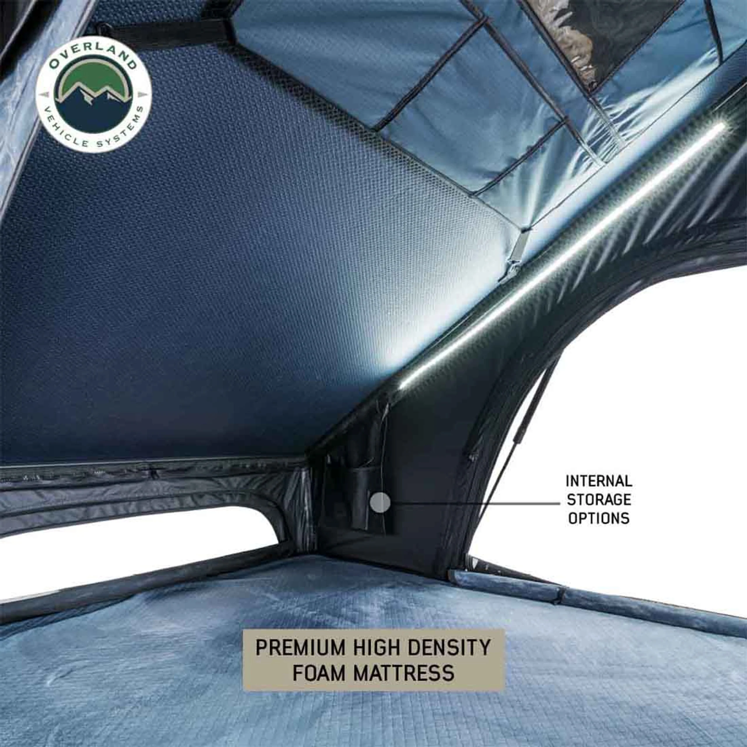 Overland Vehicle Systems XD Lhotse Clam Shell Aluminum Hard Shell Roof Top Tent - Image 4