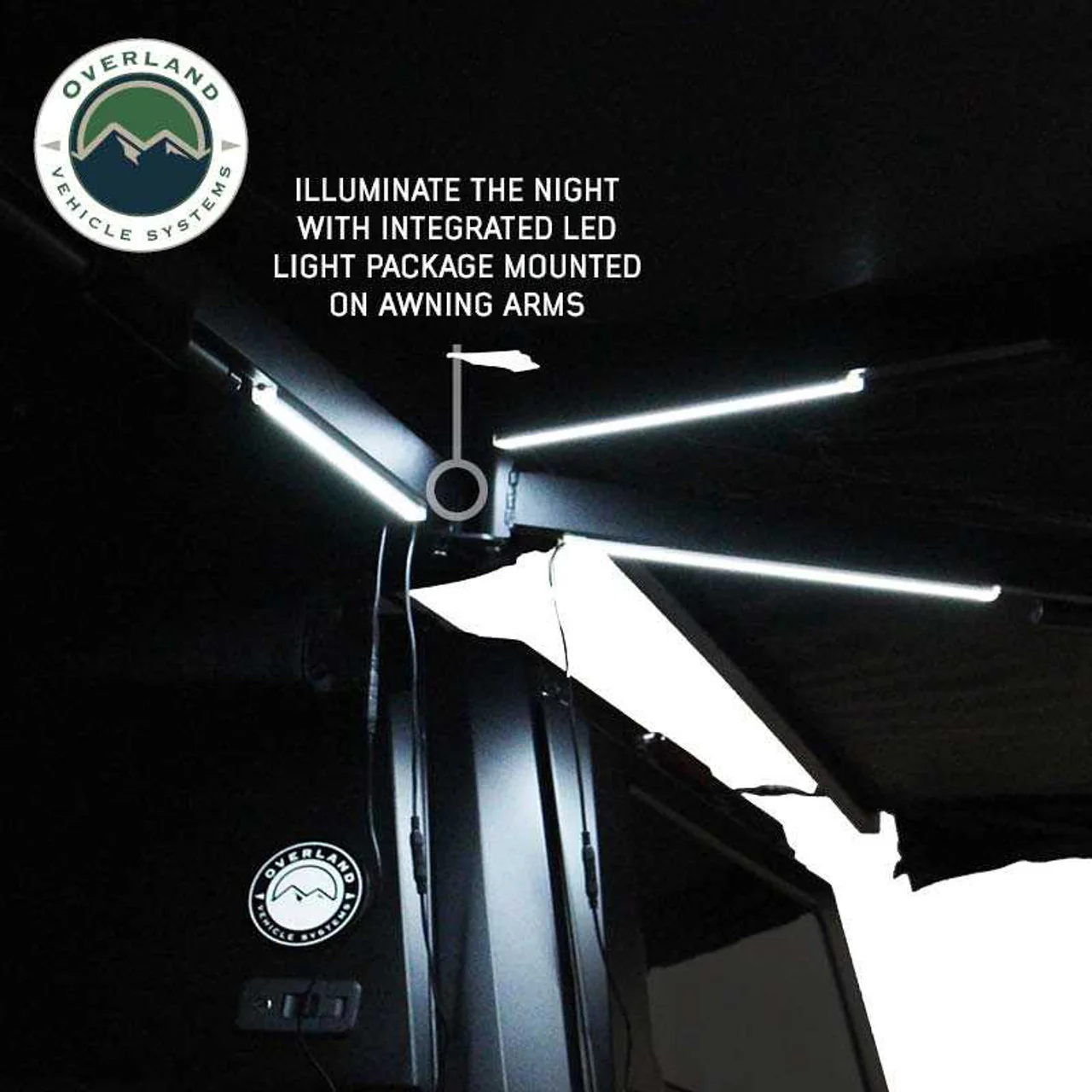 Overland Vehicle Systems XD Nomadic Black Out 270 Degree Awning w/ Lights - Image 11