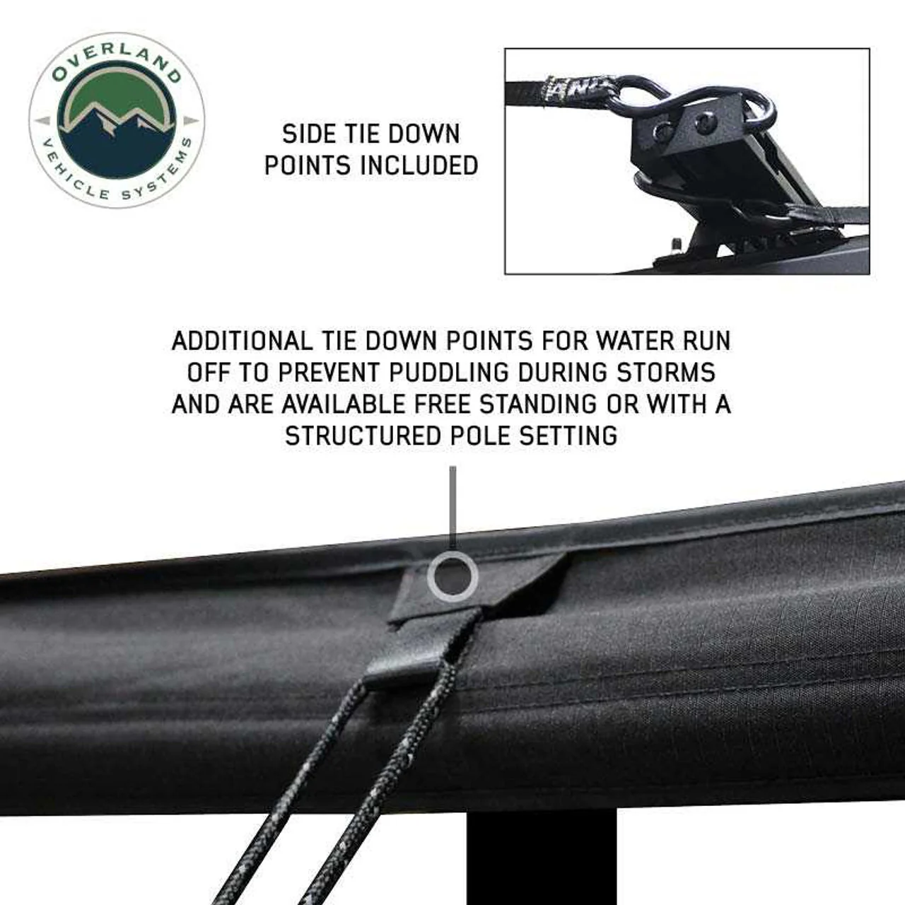 Overland Vehicle Systems XD Nomadic Black Out 270 Degree Awning w/ Lights - Image 6