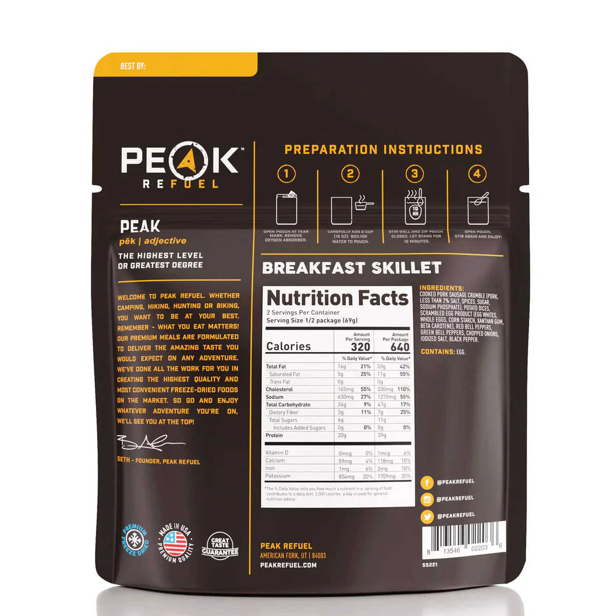 Peak Refuel Freeze-Dried Meals - Image 16