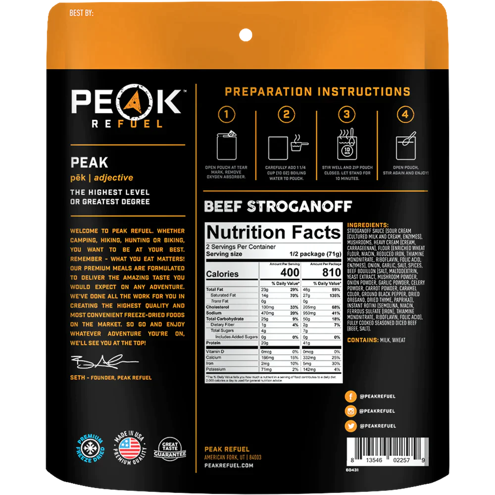 Peak Refuel Freeze-Dried Meals - Image 17