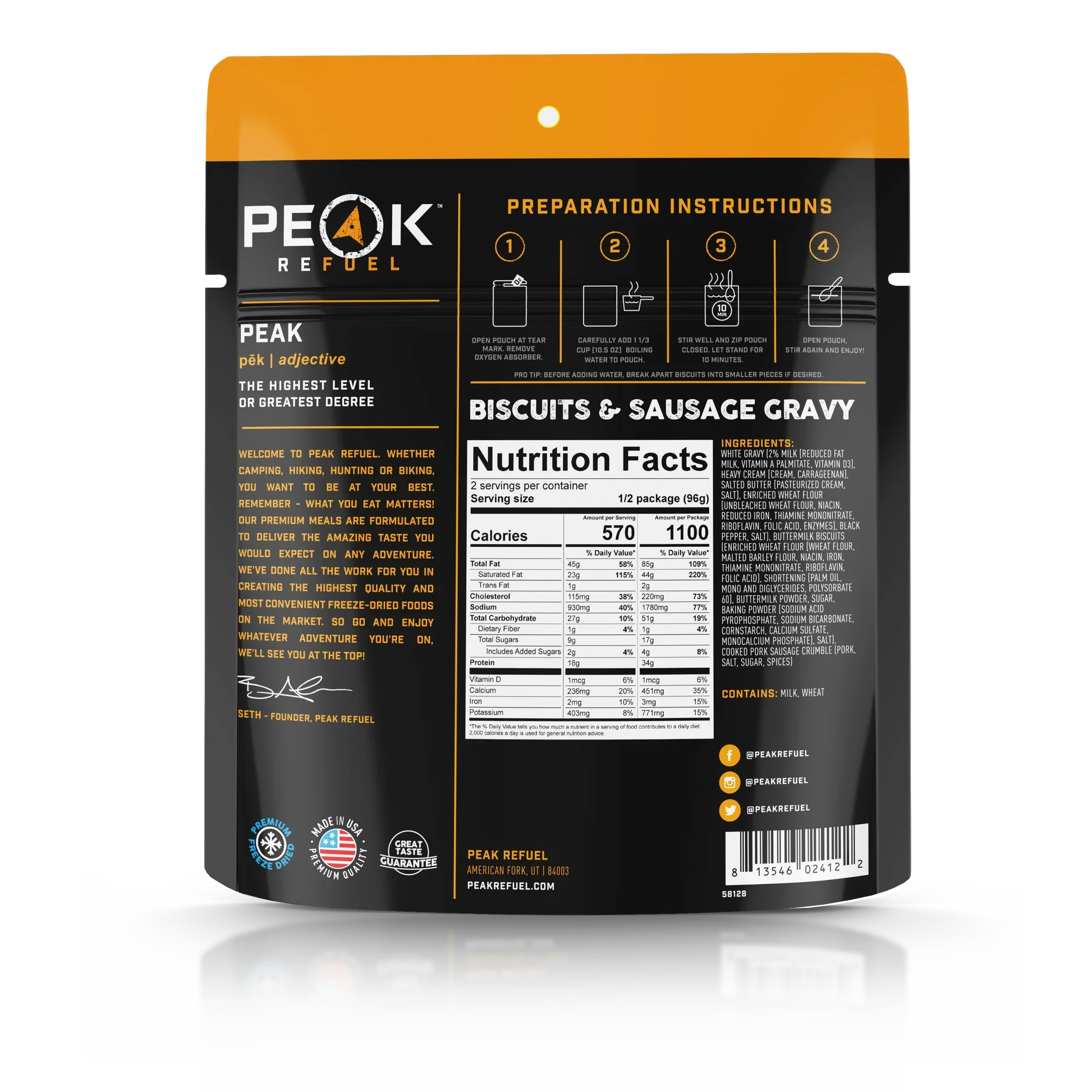 Peak Refuel Freeze-Dried Meals - Image 18