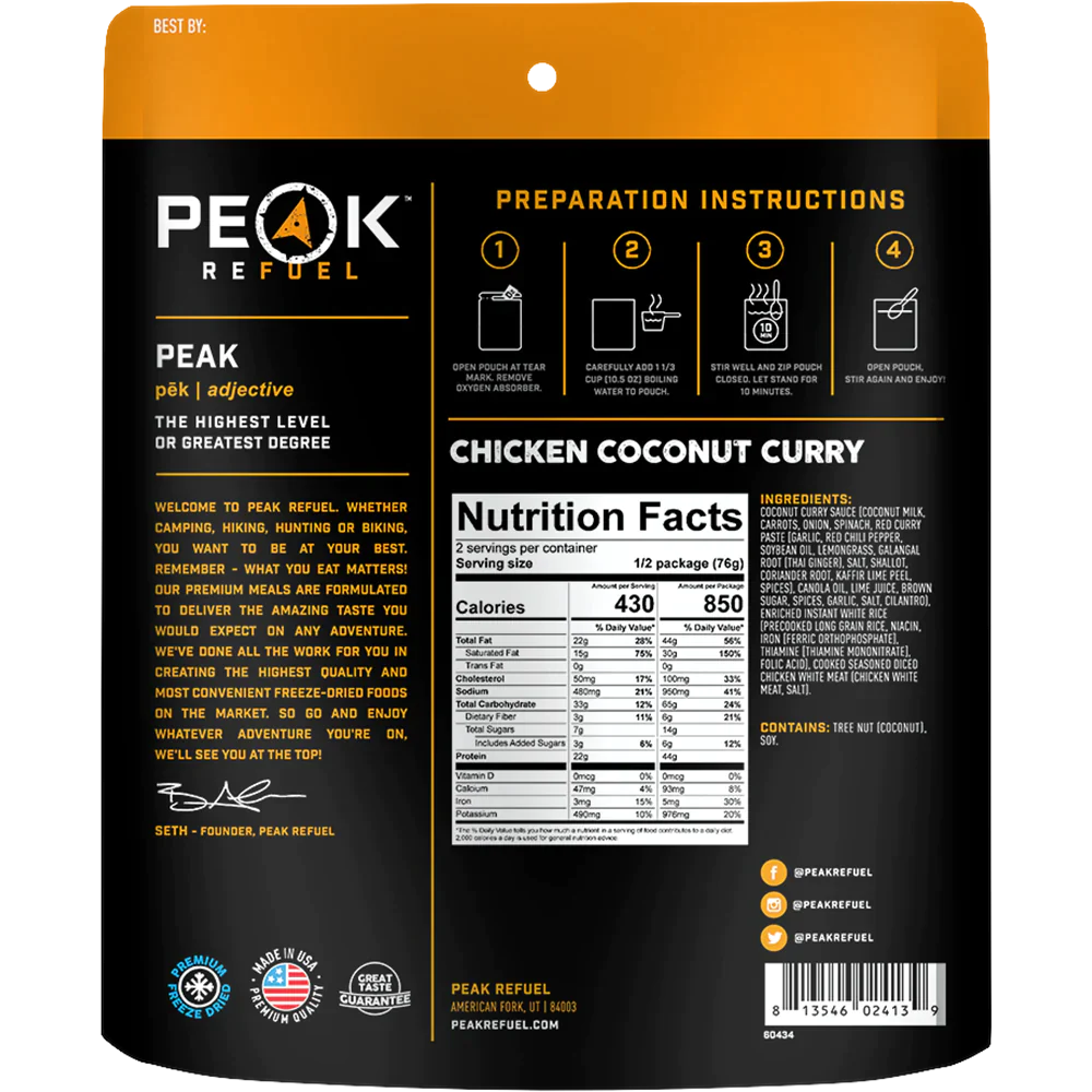 Peak Refuel Freeze-Dried Meals - Image 19