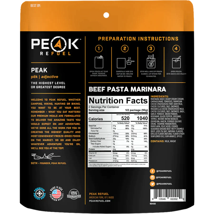 Peak Refuel Freeze-Dried Meals - Image 21