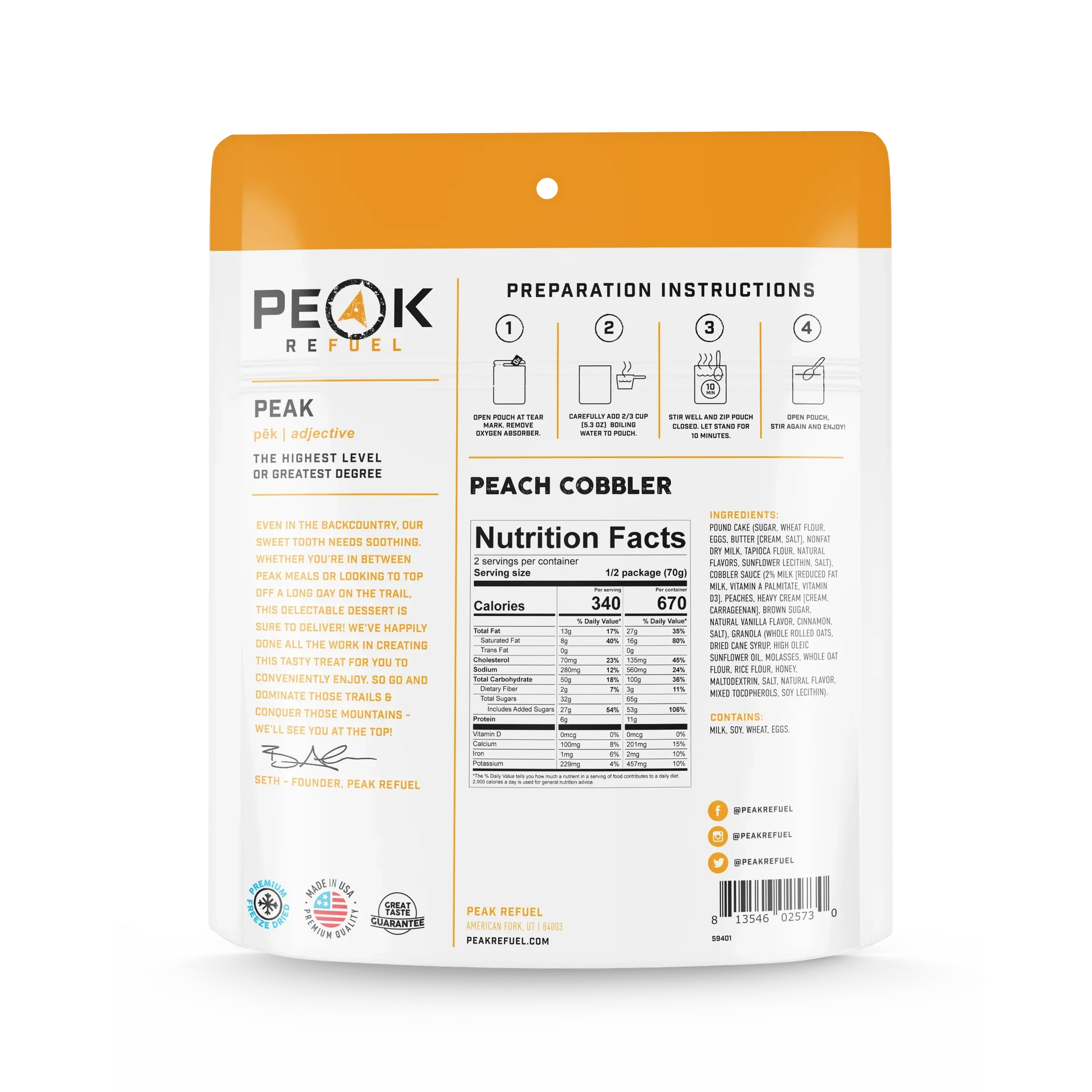 Peak Refuel Freeze-Dried Meals - Image 23