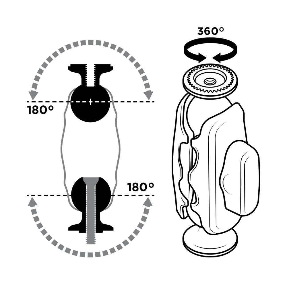 Quad Lock 360 Arm -Dual Pivot Medium - Image 2