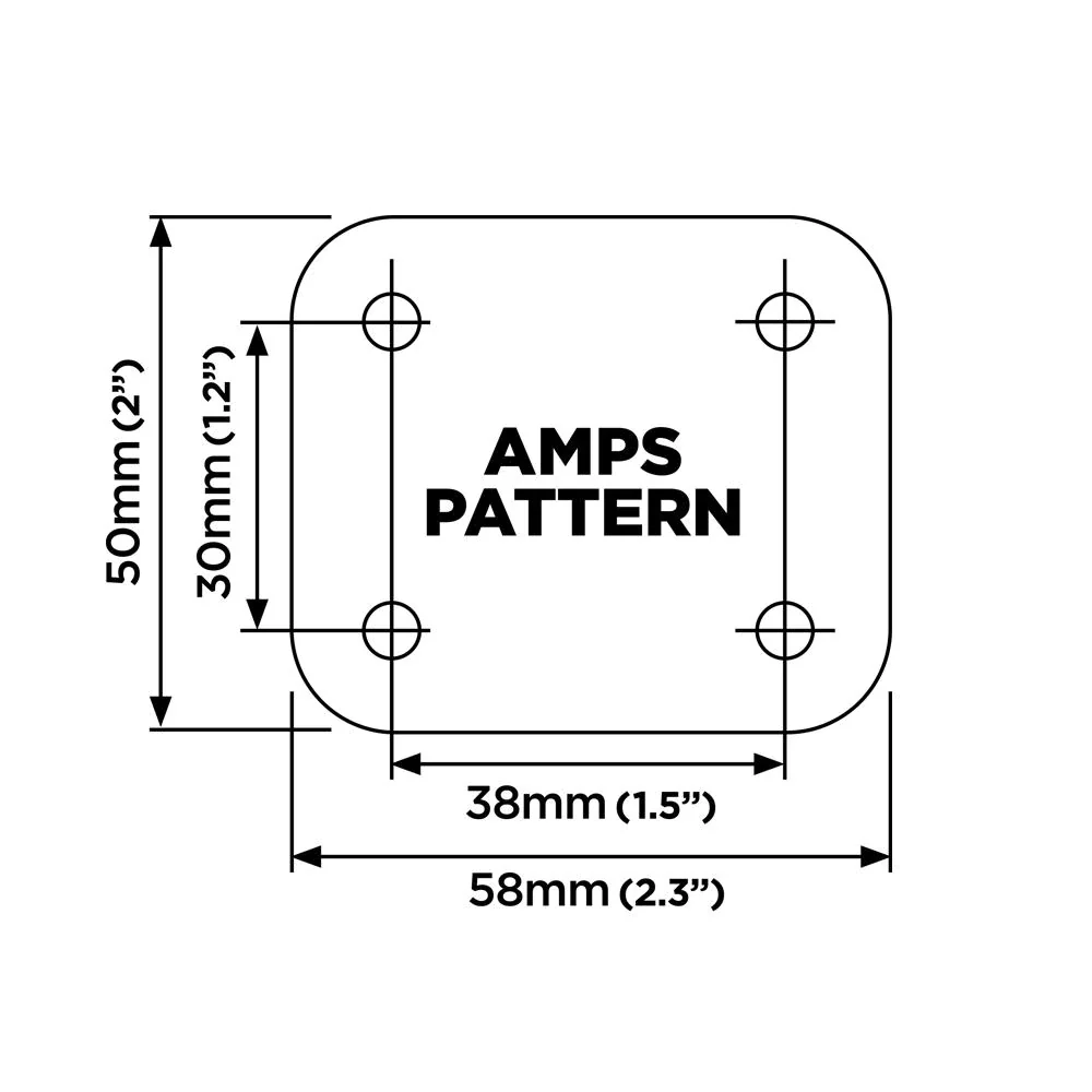 Quad Lock 360 Base - Flat Rectangle 4 Hole - Image 3