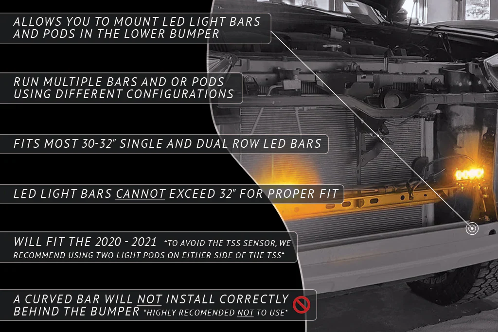 Rago 4Runner Universal LED Hidden Bumper Bracket (5th Gen 2014-2021) - Image 7