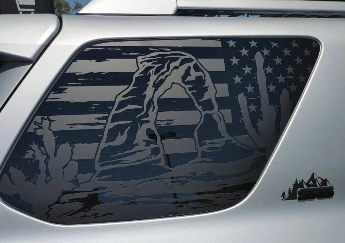 Rear Quarter Panel Window Decals For 4Runner (2010-2024) - Image 3