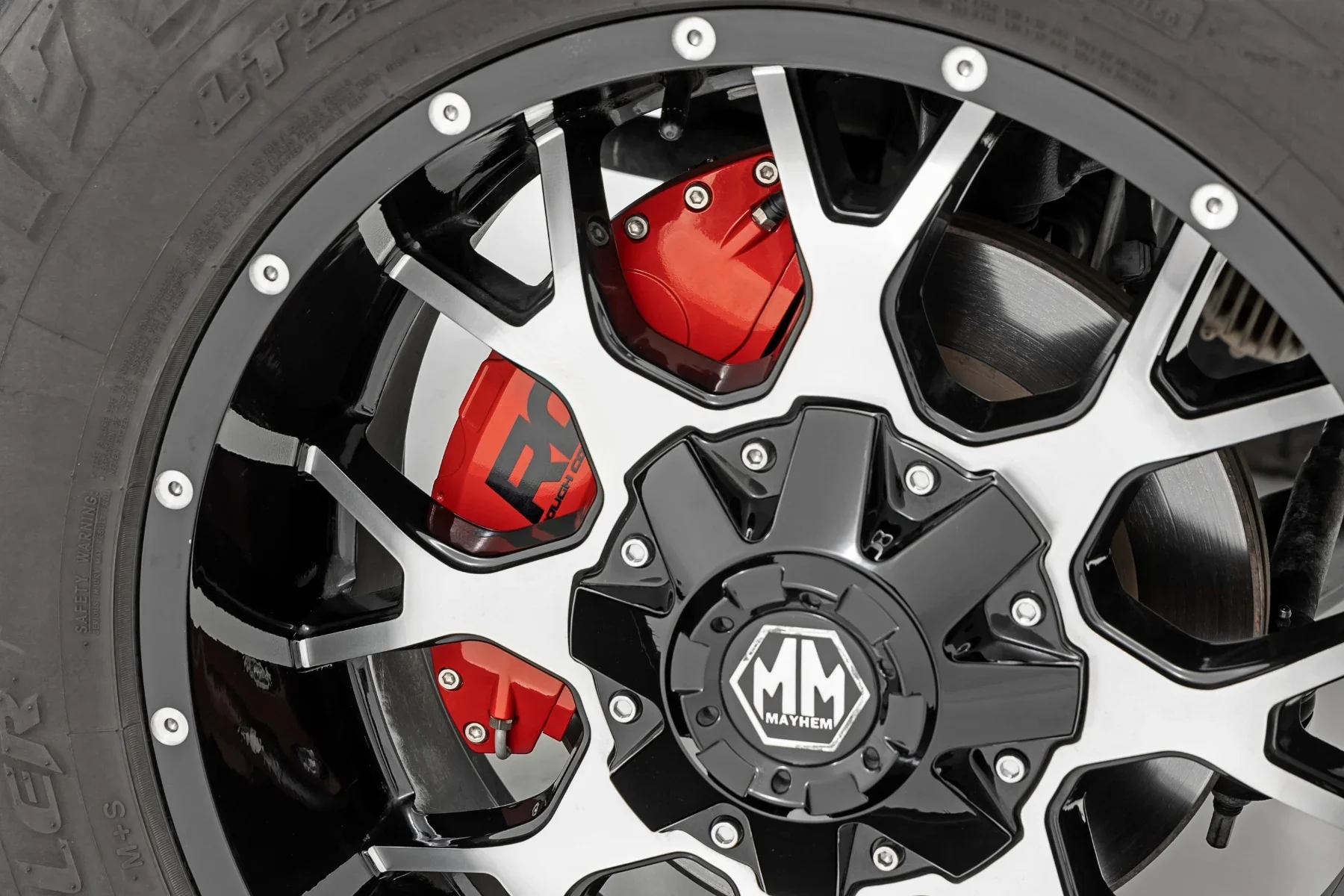 Rough Country Front and Rear Brake Caliper Covers For 4Runner (2003-2024) - Image 2