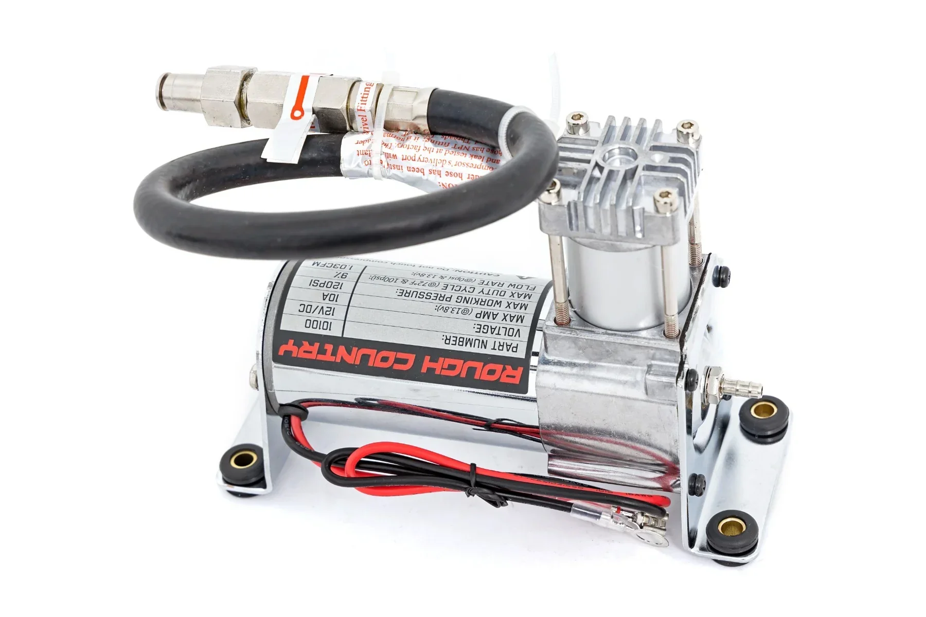 Rough Country Onboard Air Bag Compressor Kit w/Gauge - Image 4