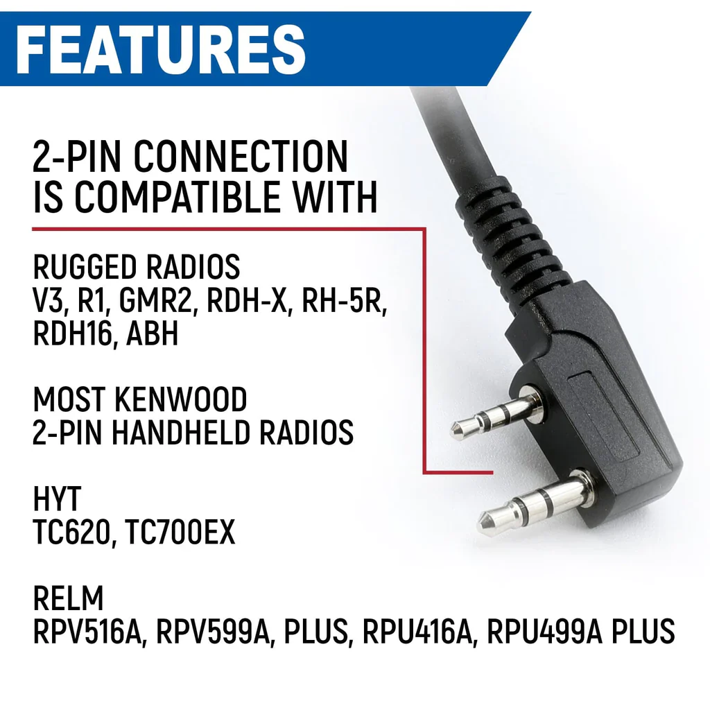 Rugged GMR2 GMRS/FRS Band Radio W/ Handheld Mic - Image 11