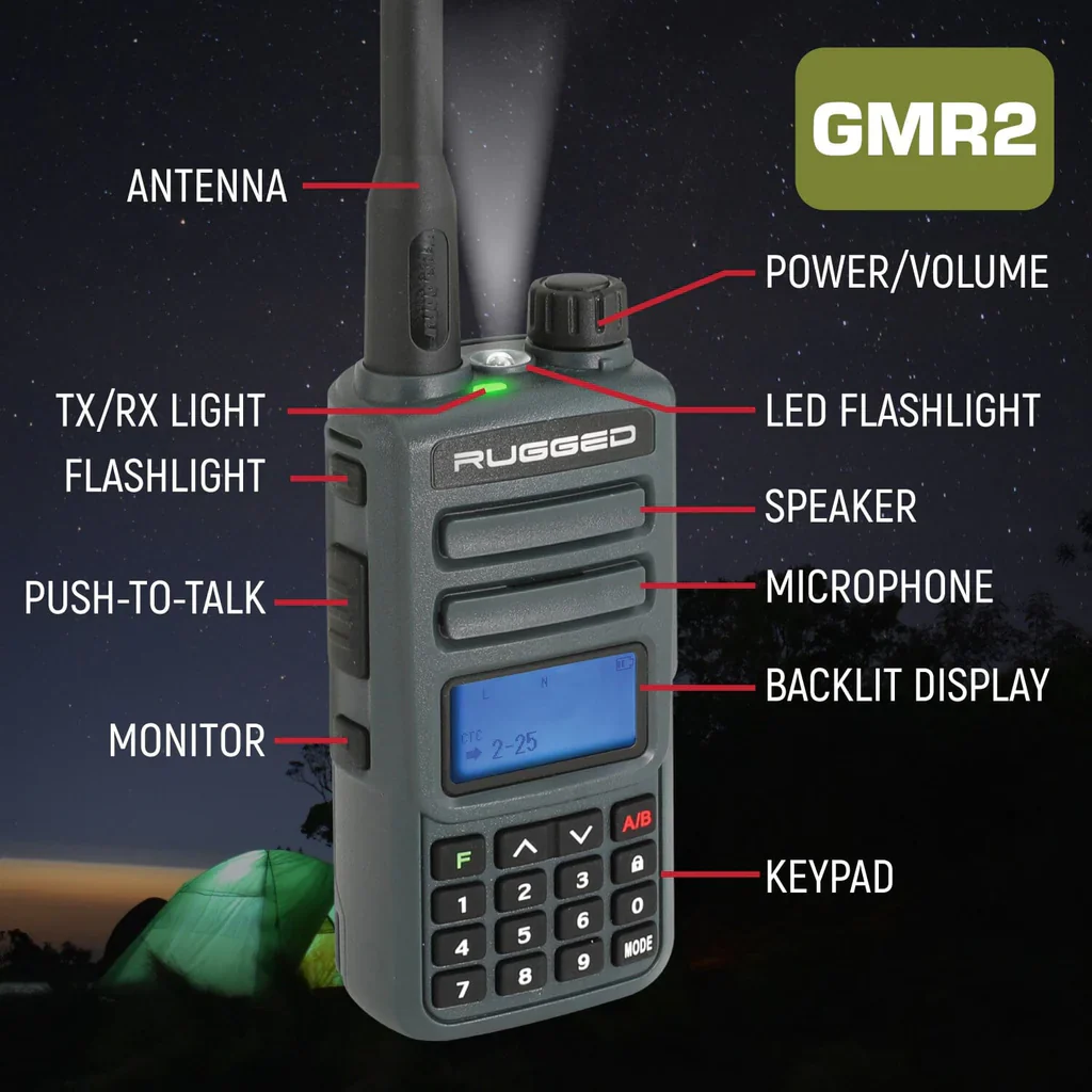 Rugged GMR2 Handheld GMRS/FRS Radio - Image 8