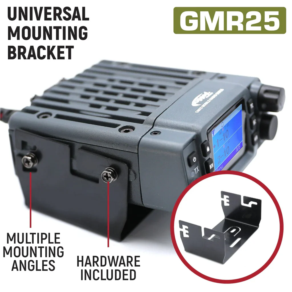 Rugged GMR25 Waterproof GMRS Band Mobile Radio w/ Antenna - Image 3