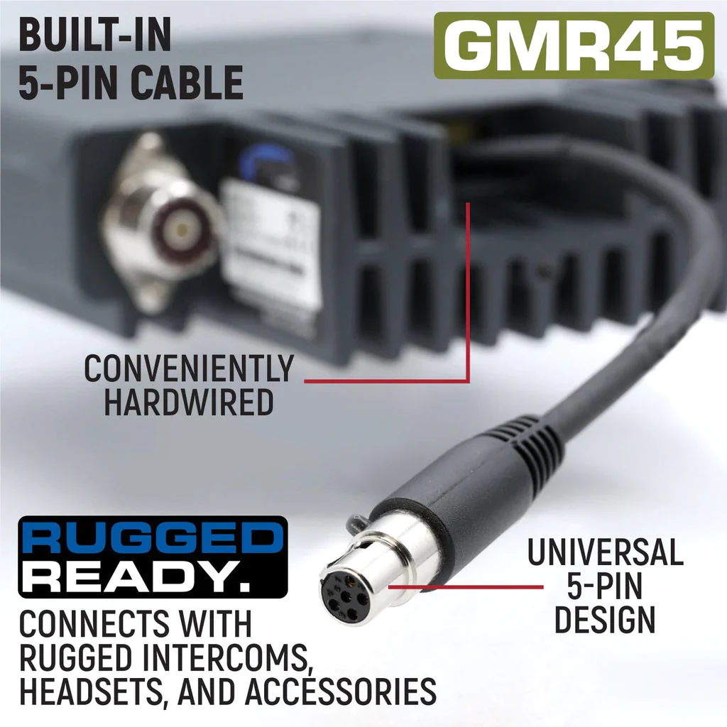 Rugged GMR45 High Power GMRS Band Mobile Radio - Image 5
