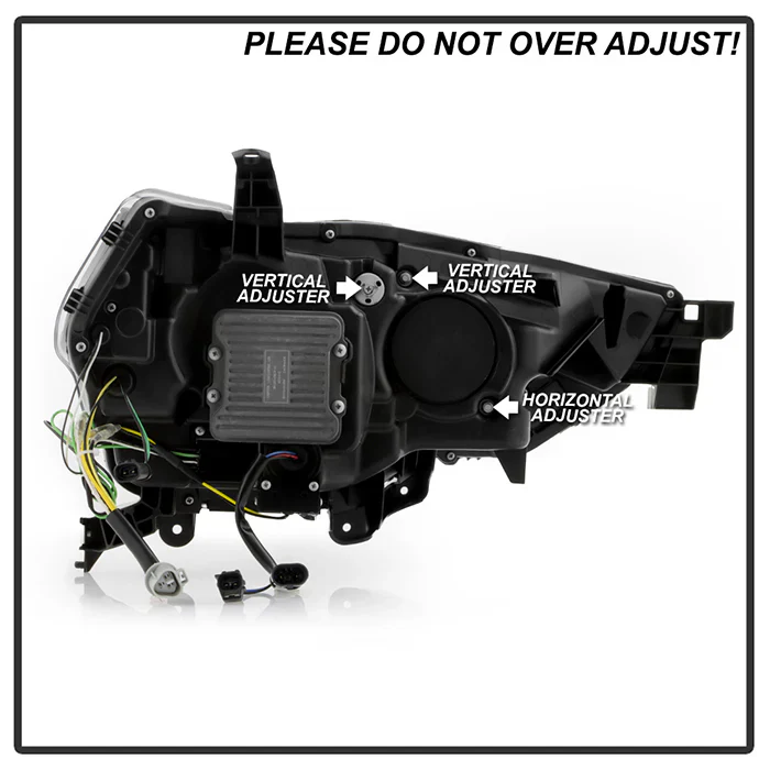 Spyder Apex Black LED Headlights W/Sequential Turn Signal For 4Runner (2014-2020) - Image 12