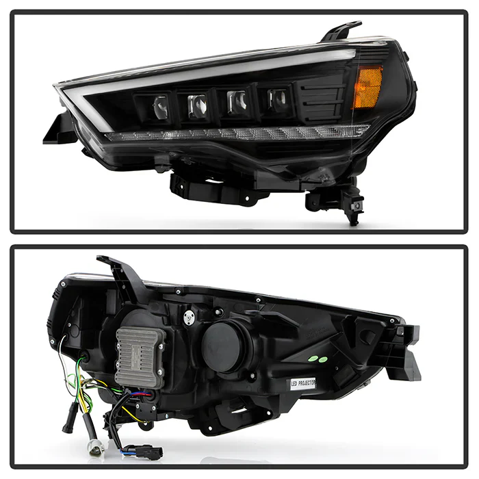 Spyder Apex Black LED Headlights W/Sequential Turn Signal For 4Runner (2014-2020) - Image 5