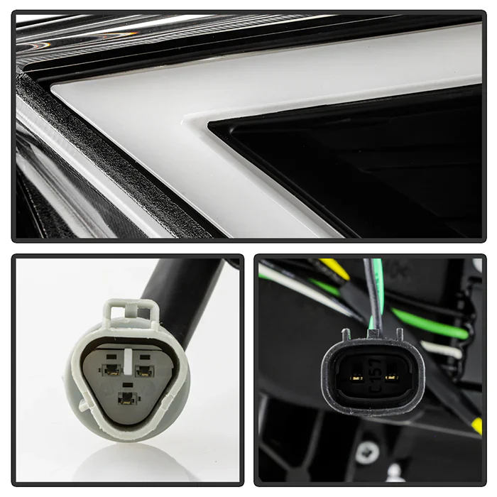 Spyder Apex Black LED Headlights W/Sequential Turn Signal For 4Runner (2014-2020) - Image 9