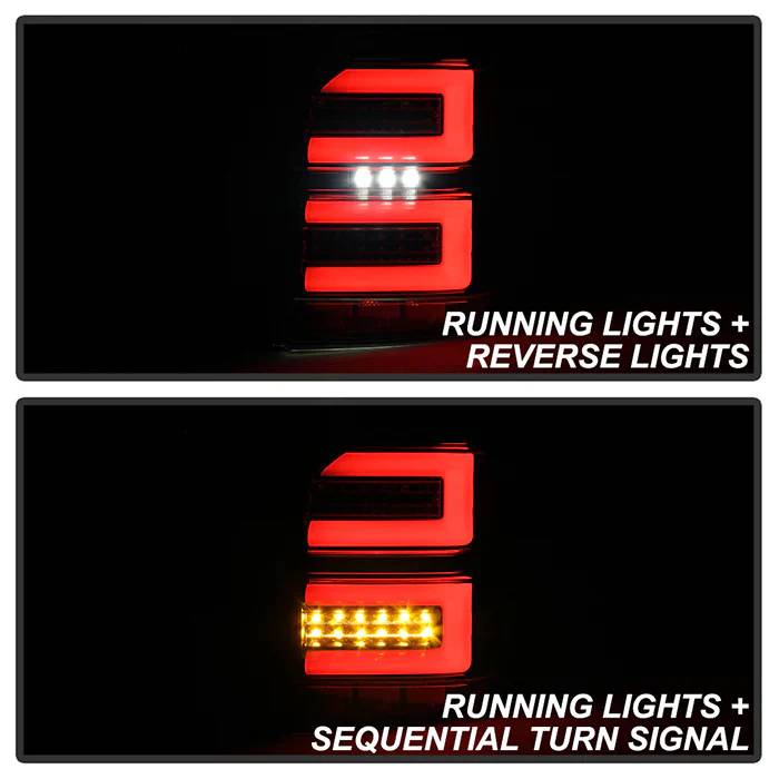 Spyder Black LED Tail Lights W/Sequential Turn Signal For 4Runner (2010-2023) - Image 2