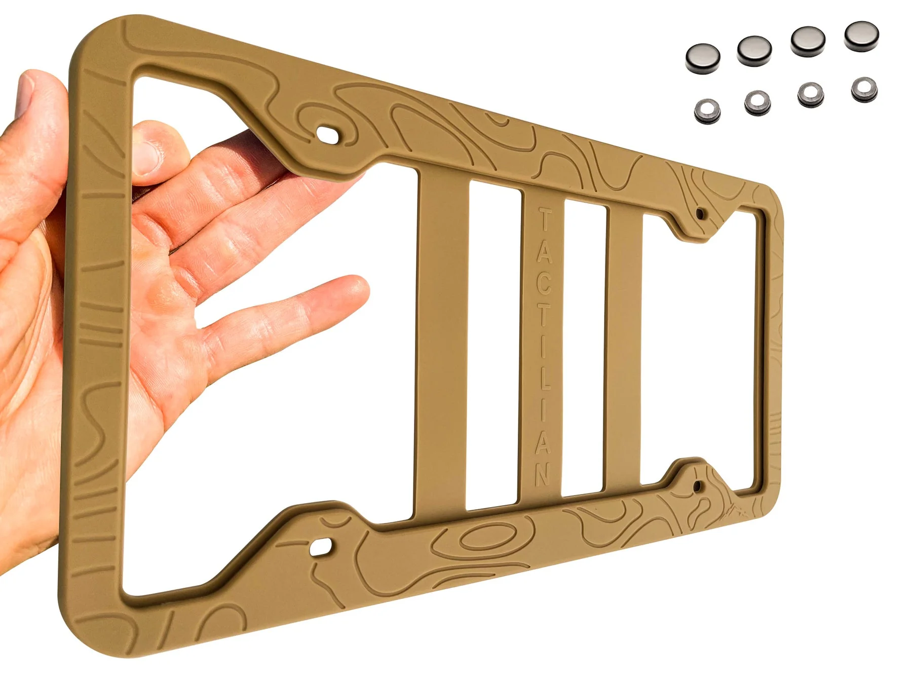 Tactilian Silicone Topography License Plate Frame - Image 2