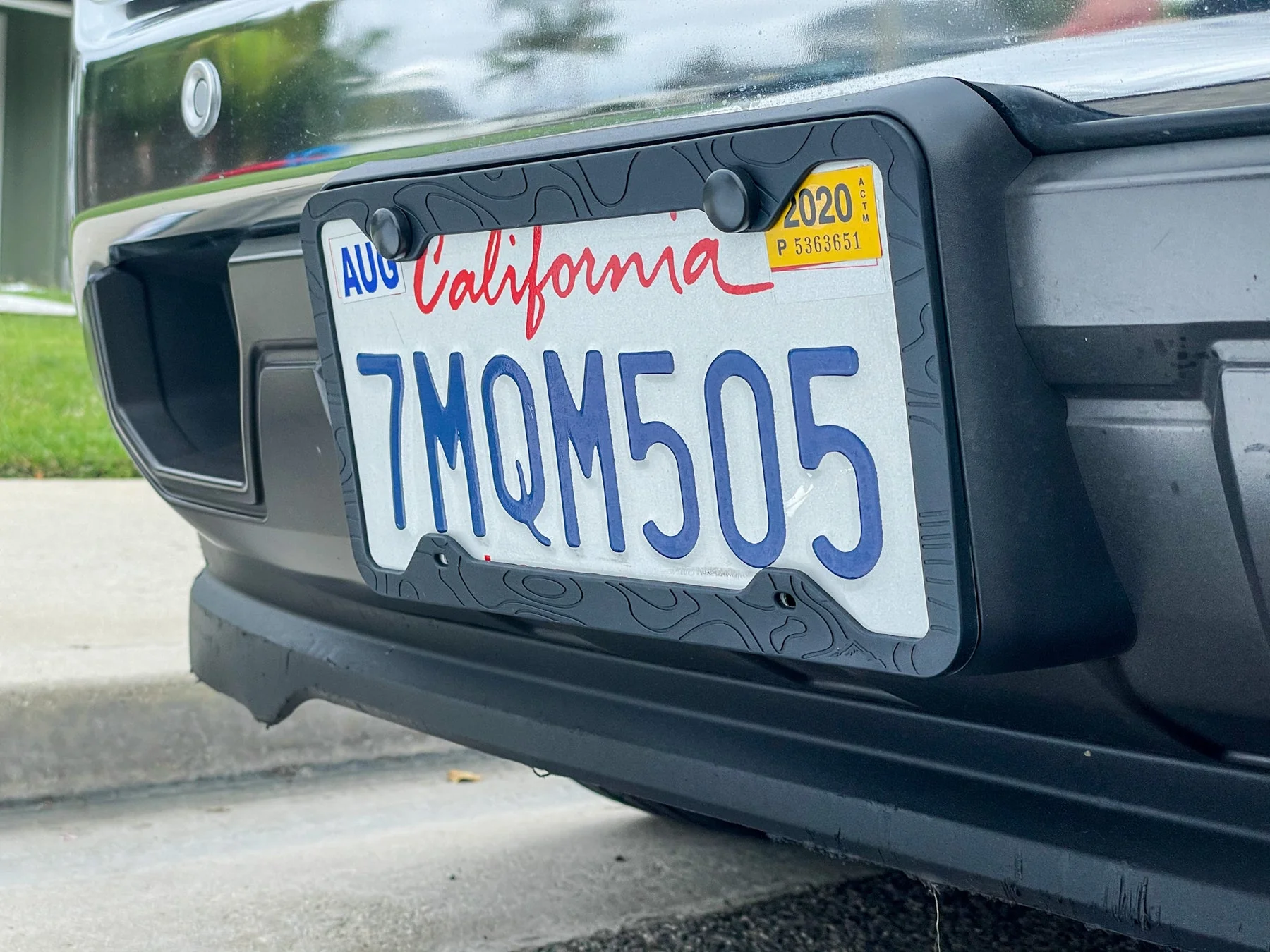 Tactilian Silicone Topography License Plate Frame - Image 3