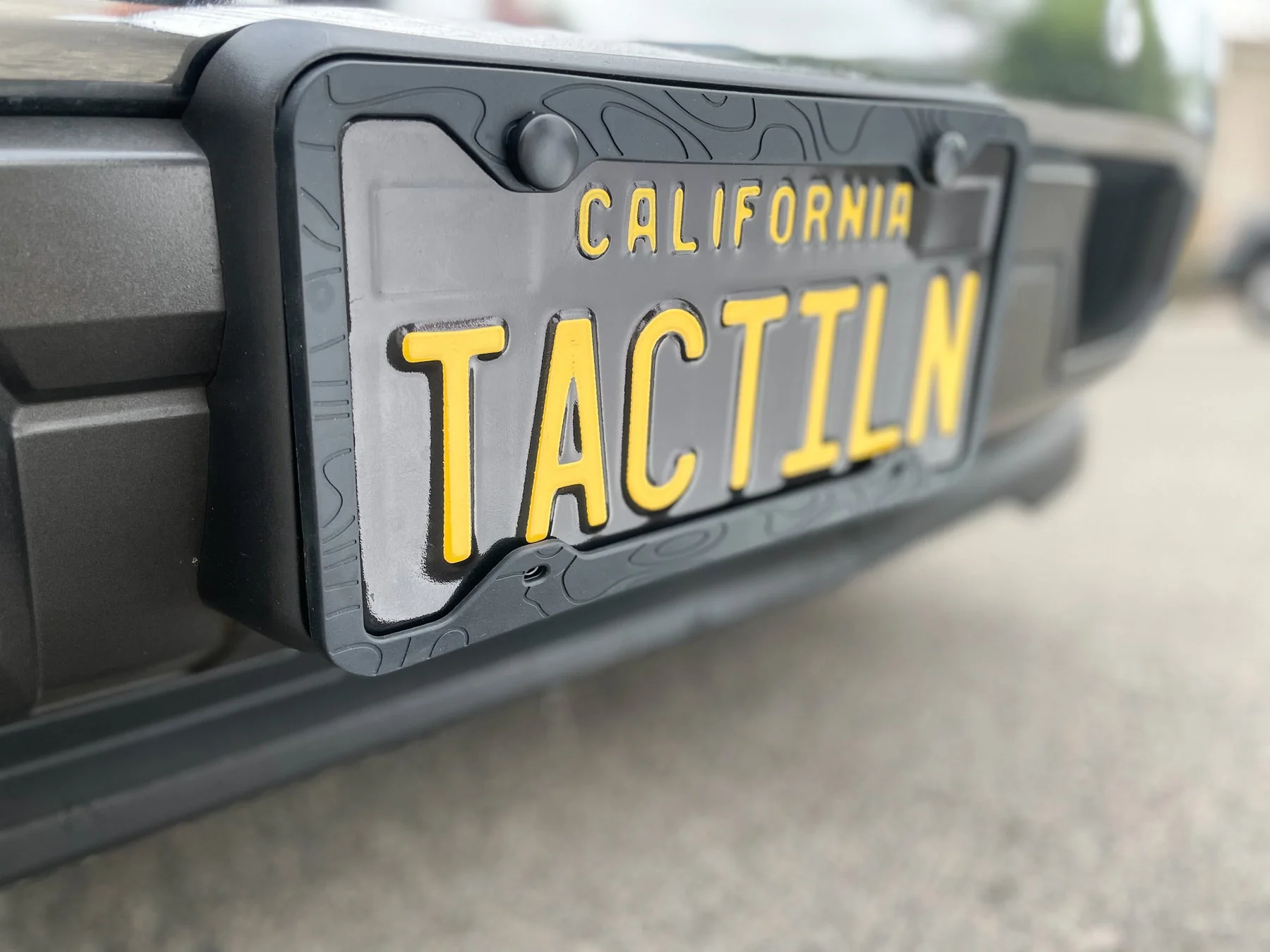 Tactilian Silicone Topography License Plate Frame - Image 5