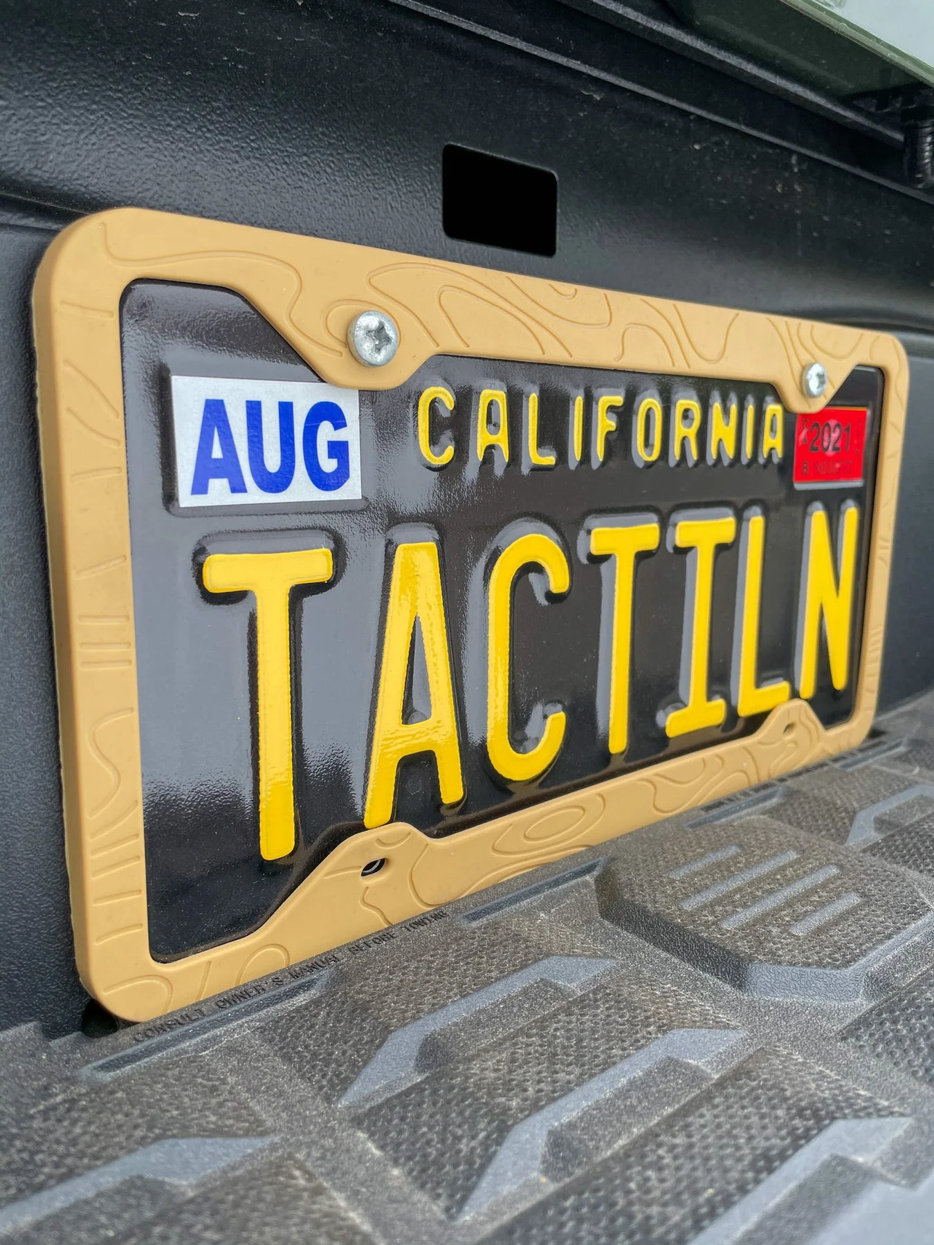 Tactilian Silicone Topography License Plate Frame - Image 9