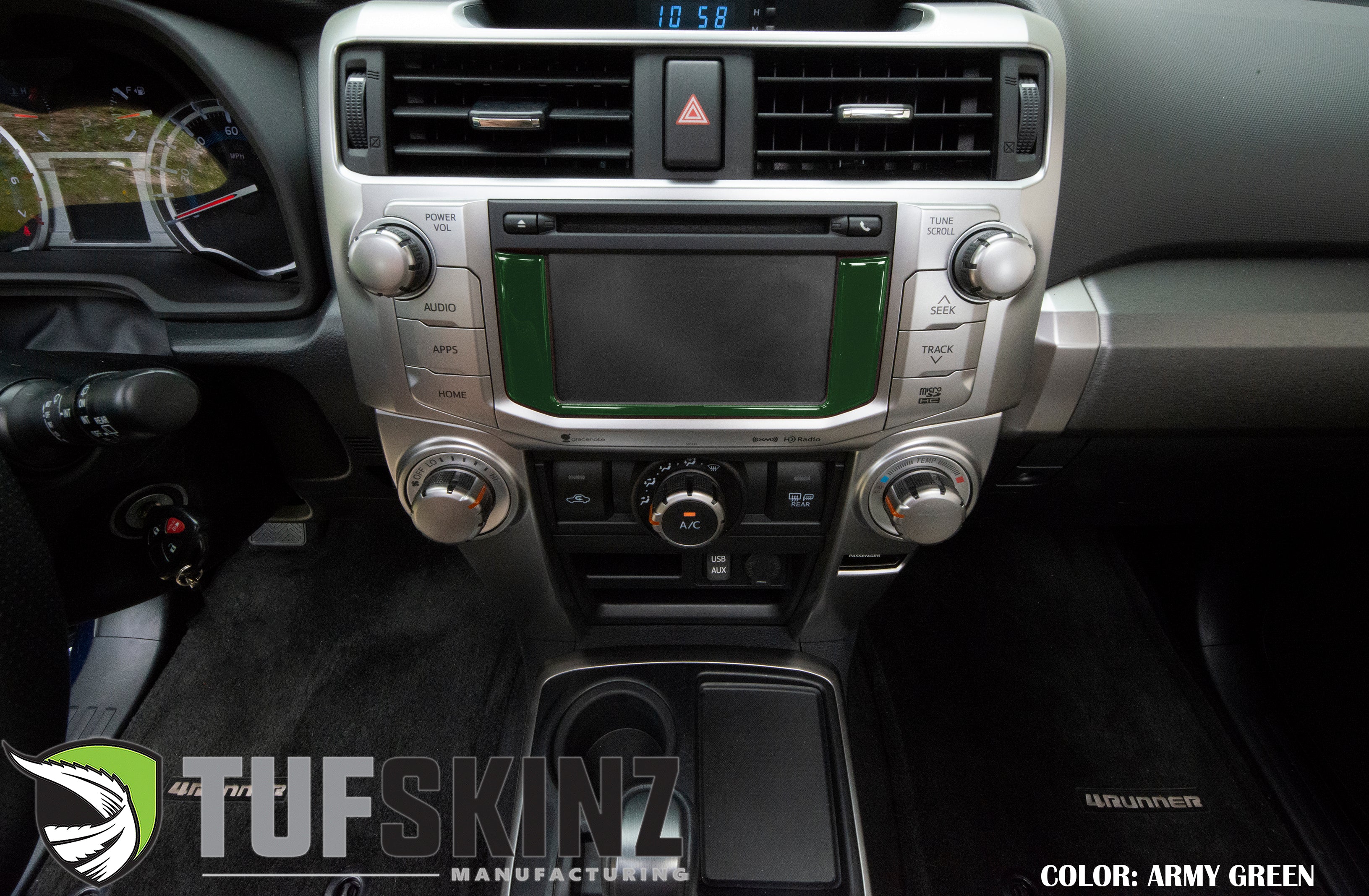 Tufskinz Lower Radio Display Accent Trim For 4Runner (2014-2024) - Image 13