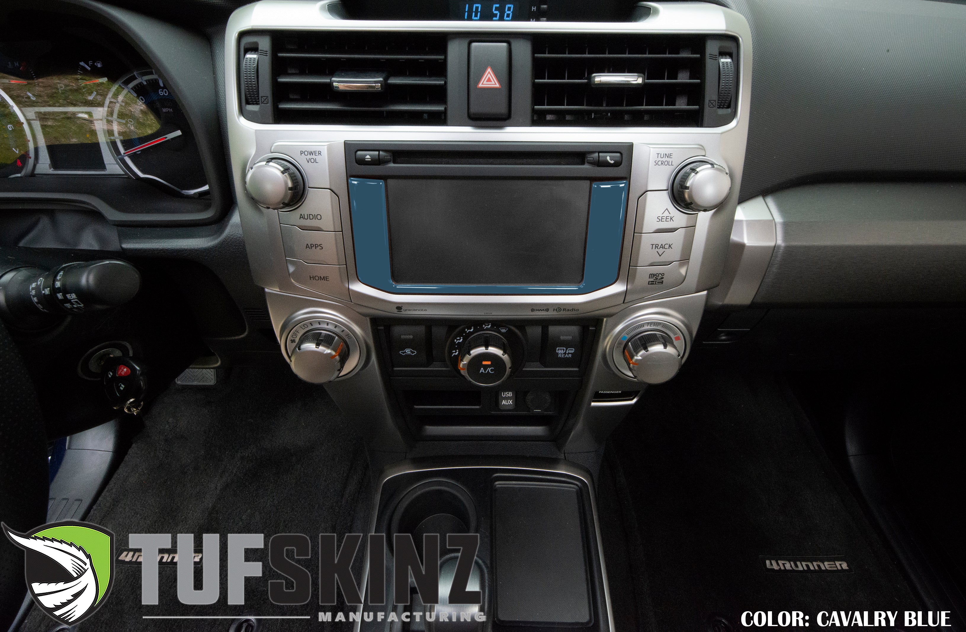 Tufskinz Lower Radio Display Accent Trim For 4Runner (2014-2024) - Image 3