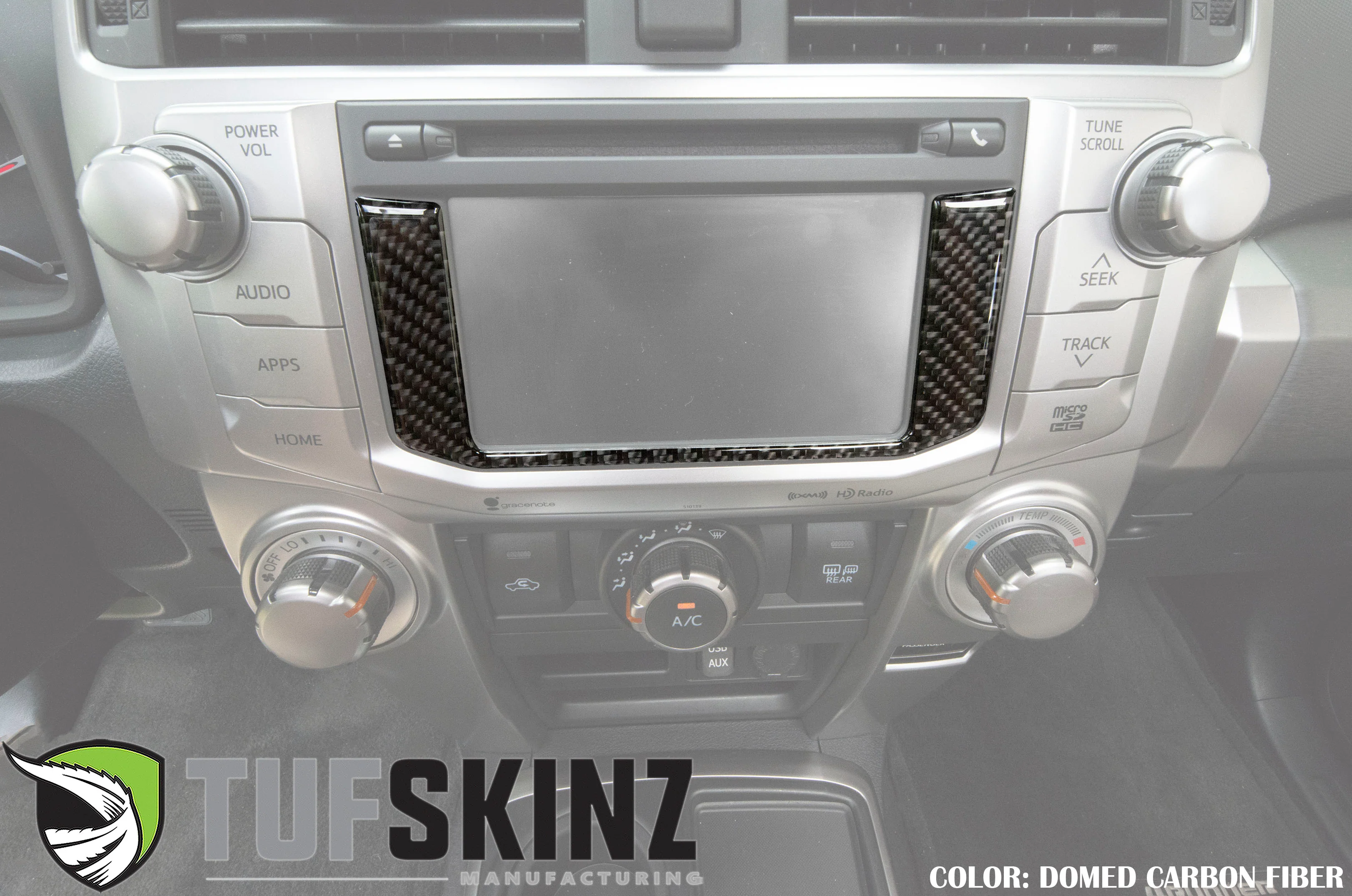 Tufskinz Lower Radio Display Accent Trim For 4Runner (2014-2024) - Image 4
