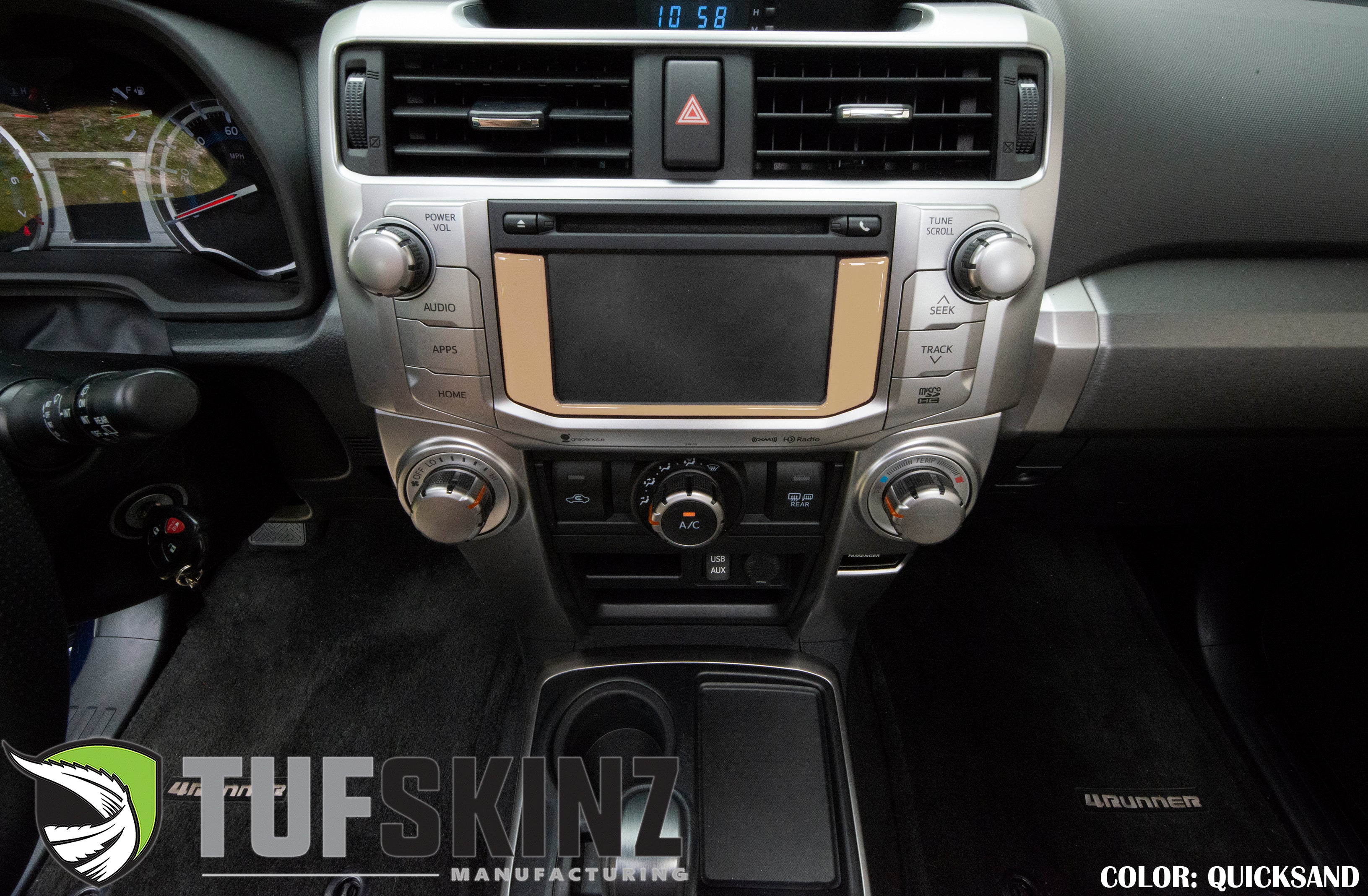 Tufskinz Lower Radio Display Accent Trim For 4Runner (2014-2024) - Image 8