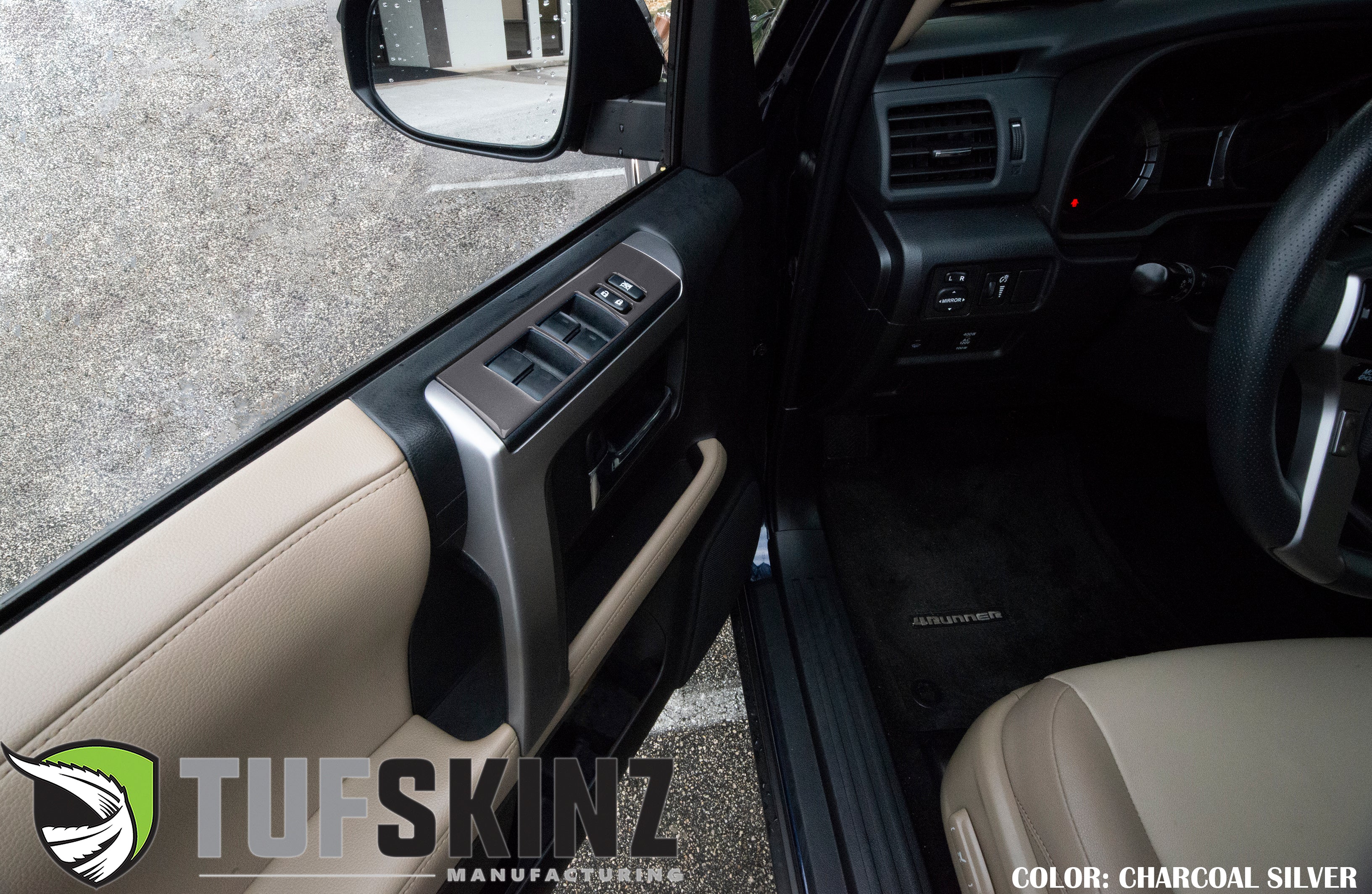 Tufskinz Side Door Control Accent Trim For 4Runner (2014-2024) - Image 2